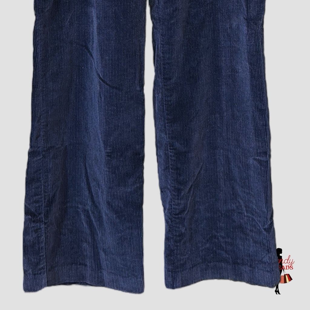 Vintage VTG 70s 80s Womens XS Corduroy High Rise Wide Leg Pants Prep Size 27" / US 4 / IT 40 - 4 Thumbnail