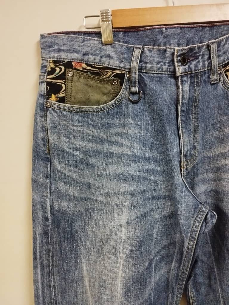 Takeo Kikuchi Japan Designer Takeo Kikuchi Leather Pocket Lightning Wash Size US 33 - 6 Thumbnail