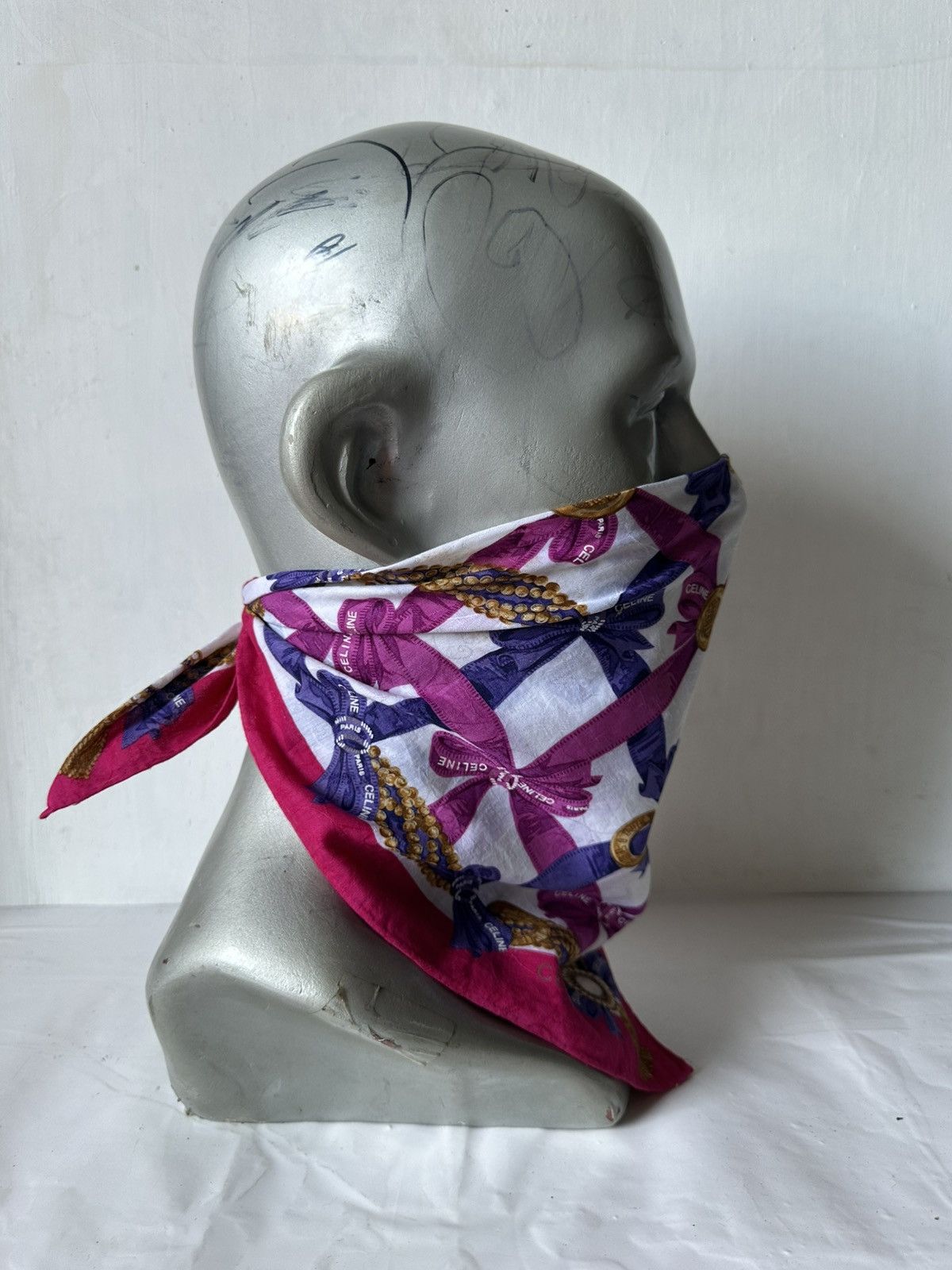 Vintage Vintage Celine Handkerchief/ Neckerchief/ Bandana Size ONE SIZE - 2 Thumbnail