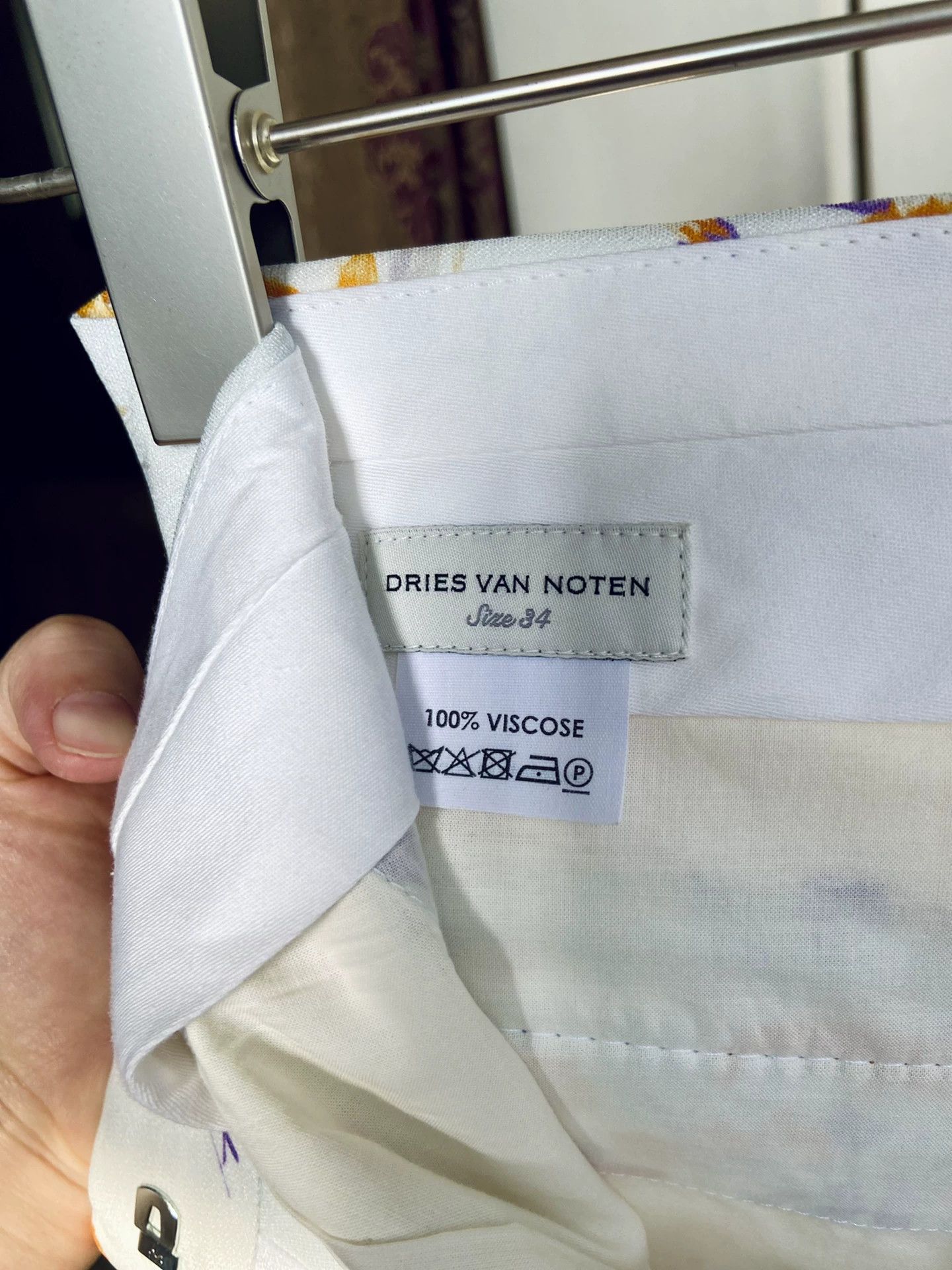 Dries Van Noten DVN Runway Printed Trousers 34 (New w/Tags) Size 24" / US 00 / IT 34 - 7 Thumbnail