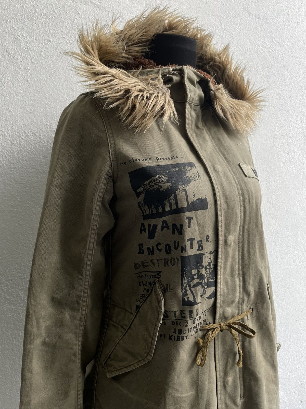 Hysteric Glamour Hysteric Glamour x Destroy All Monsters Military Fur Jacket Size S / US 4 / IT 40 - 2 Thumbnail