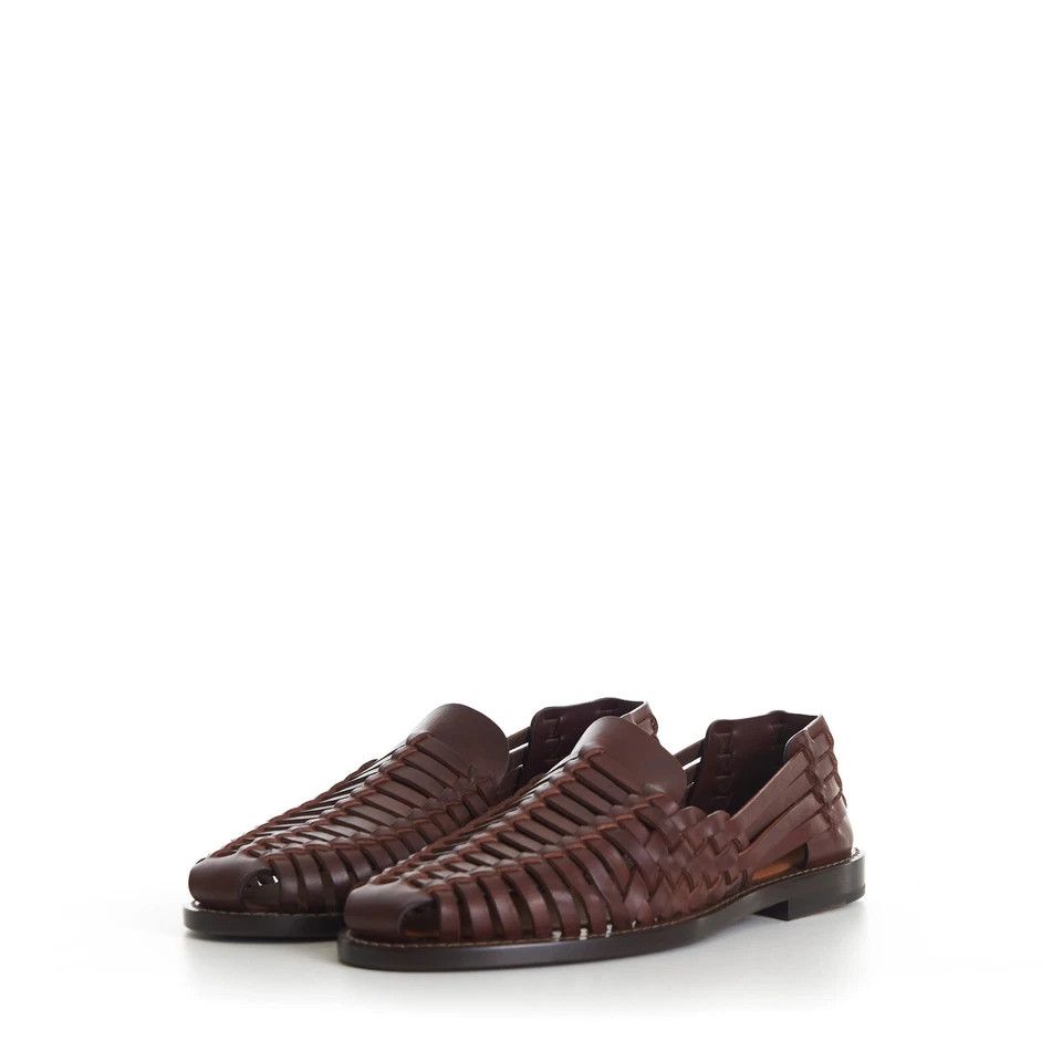 o1w1db10725 Woven Sandals Loafer in Brown