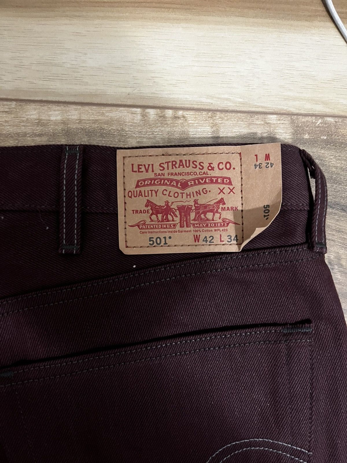 Levi's Vintage Clothing Baggy Levi's 501 Size US 42 / EU 58 - 2 Thumbnail