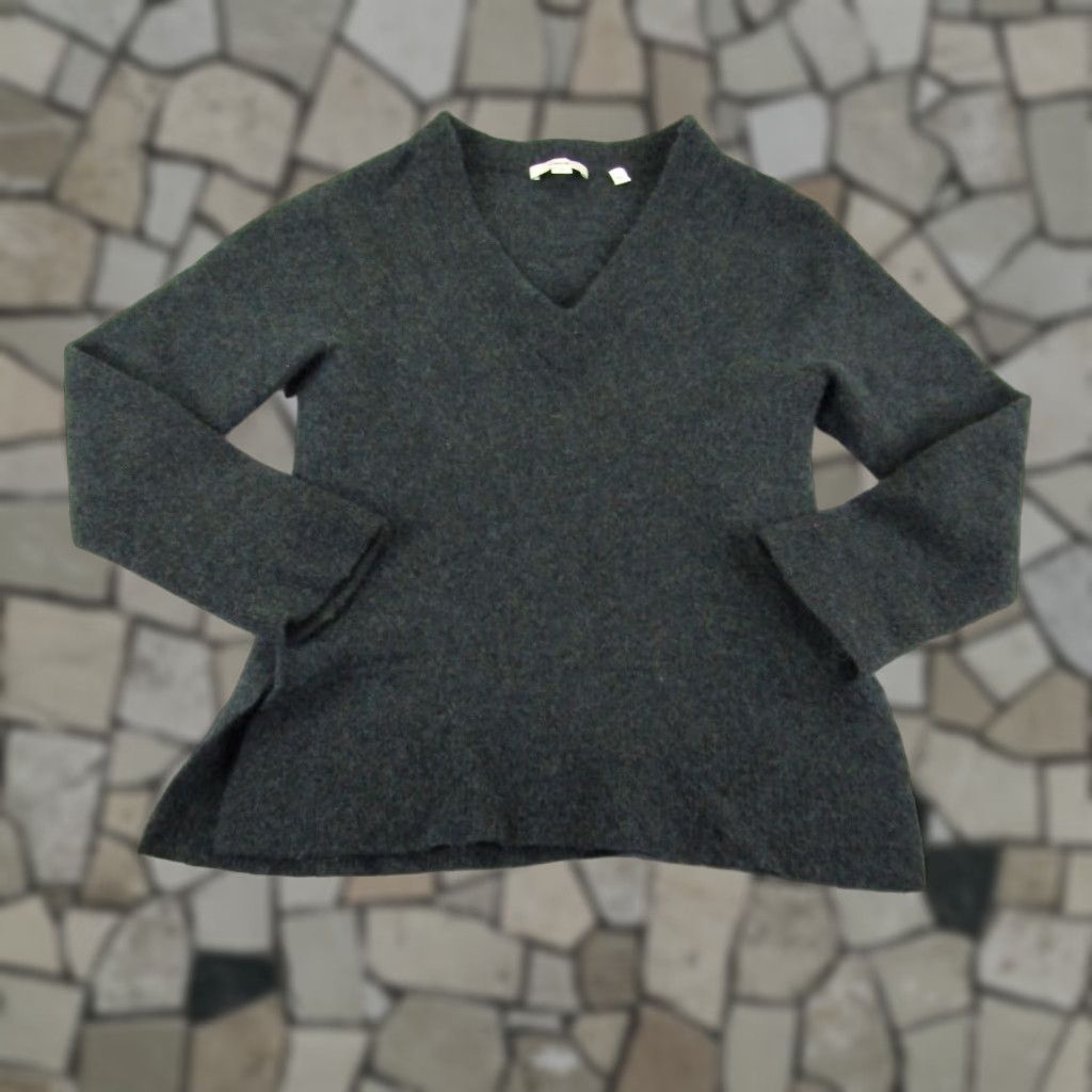 Vince Vince Sweater Womens Small Green V-Neck Knit Pullover Alpaca Wool Blend Top Size S / US 4 / IT 40 - 1 Thumbnail