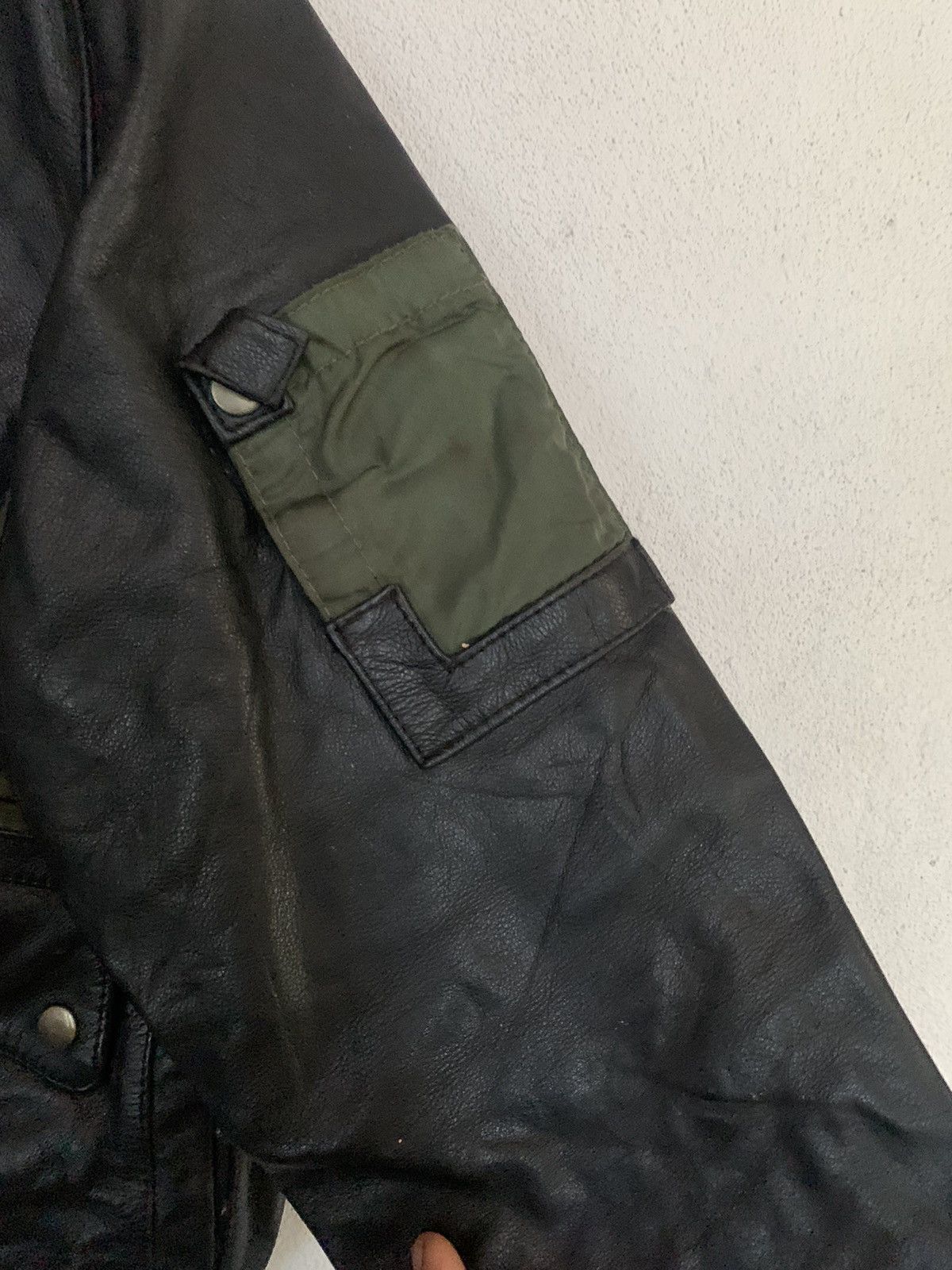Japanese Brand RARE VINTAGE LEATHER BOMBER JACKET RARE DESIGN Size US L / EU 52-54 / 3 - 6 Thumbnail