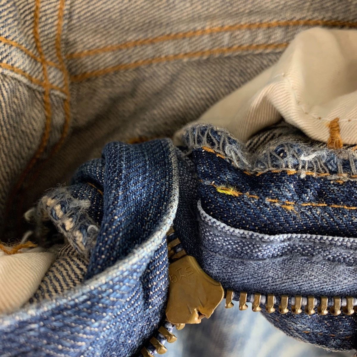 If Six Was Nine × Japanese Brand JAPANESEBRAND patchwork blue jeans Size US 30 / EU 46 - 15 Thumbnail