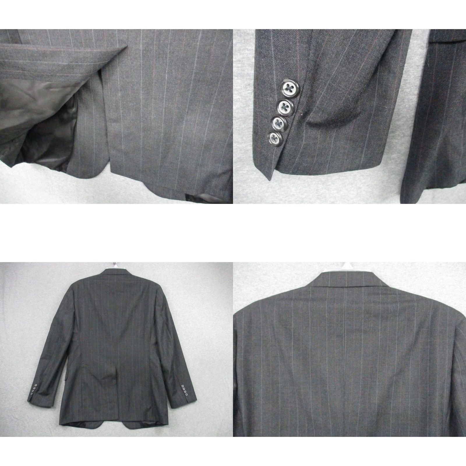 Vintage VINTAGE Kingsridge Blazer Sport Coat Men 40R Gray Pinstripe Made in USA Size 40R - 8 Thumbnail