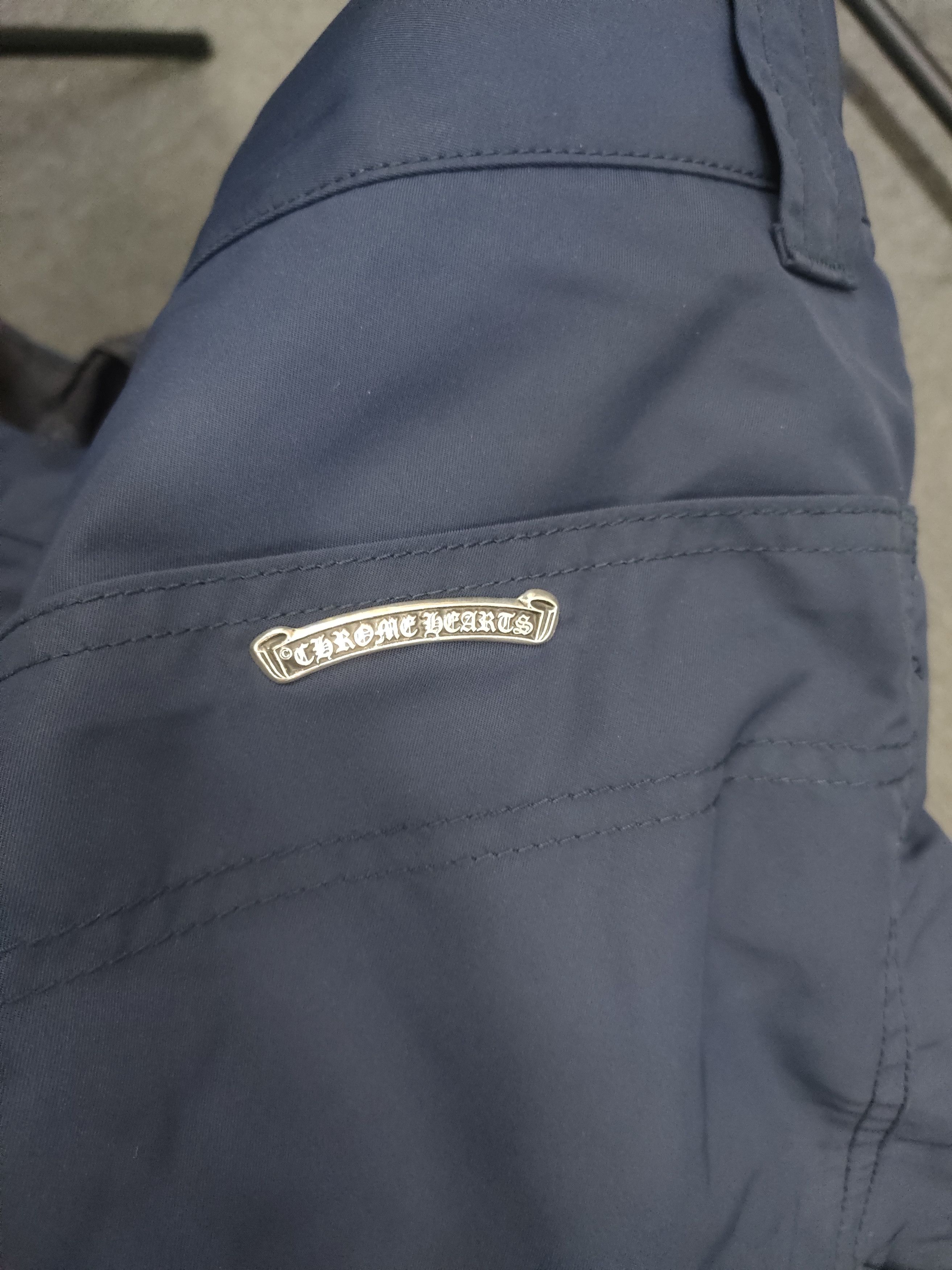 Chrome Hearts Chrome Hearts Navy Leather Double Knee Carpenter Shorts Size US 32 / EU 48 - 10 Thumbnail