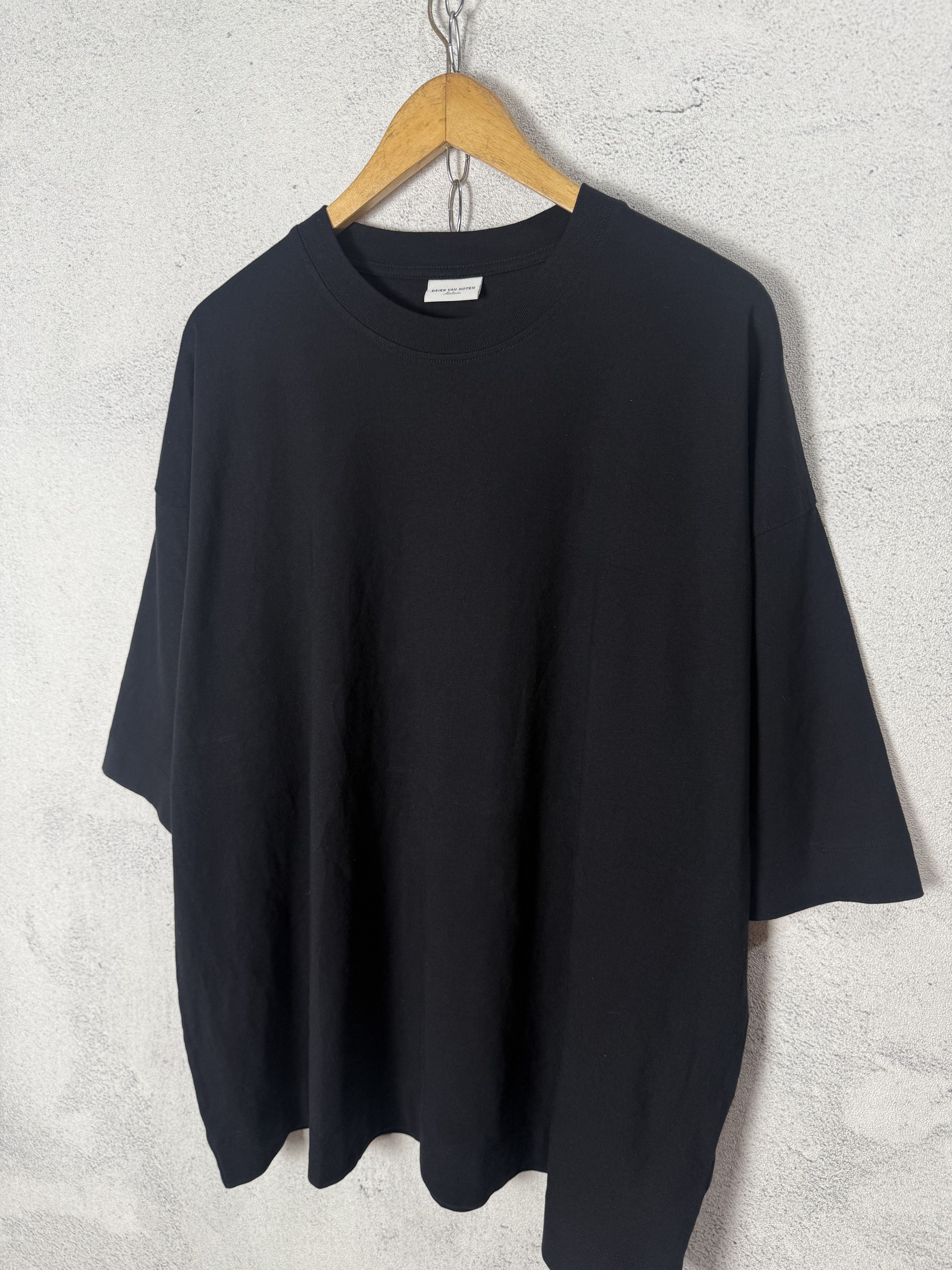 Dries Van Noten Dries Van Noten Black Oversized Tshirt Size US M / EU 48-50 / 2 - 2 Thumbnail
