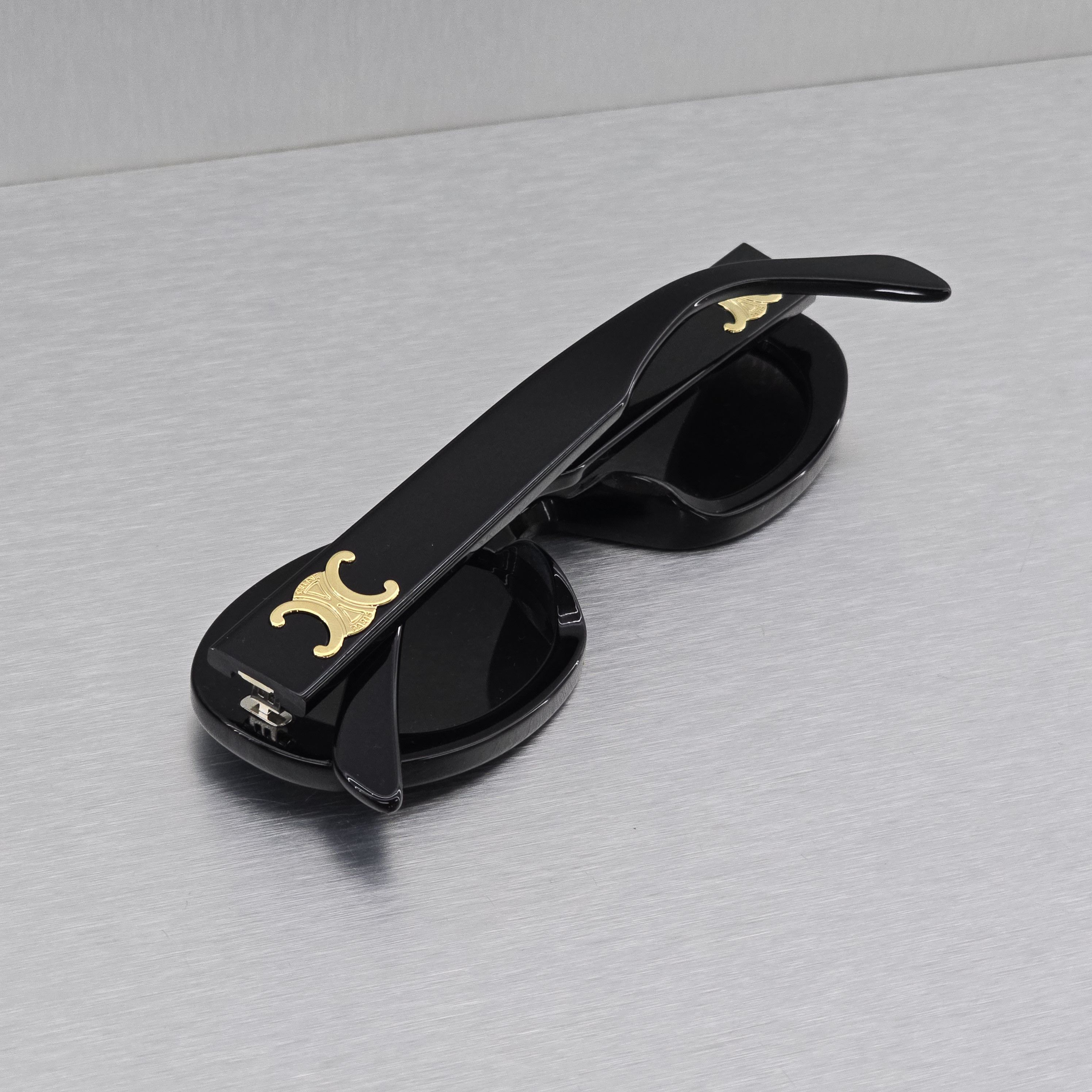 Celine CELINE Triomphe 01 Sunglasses In Acetate BLACK Size ONE SIZE - 2 Thumbnail