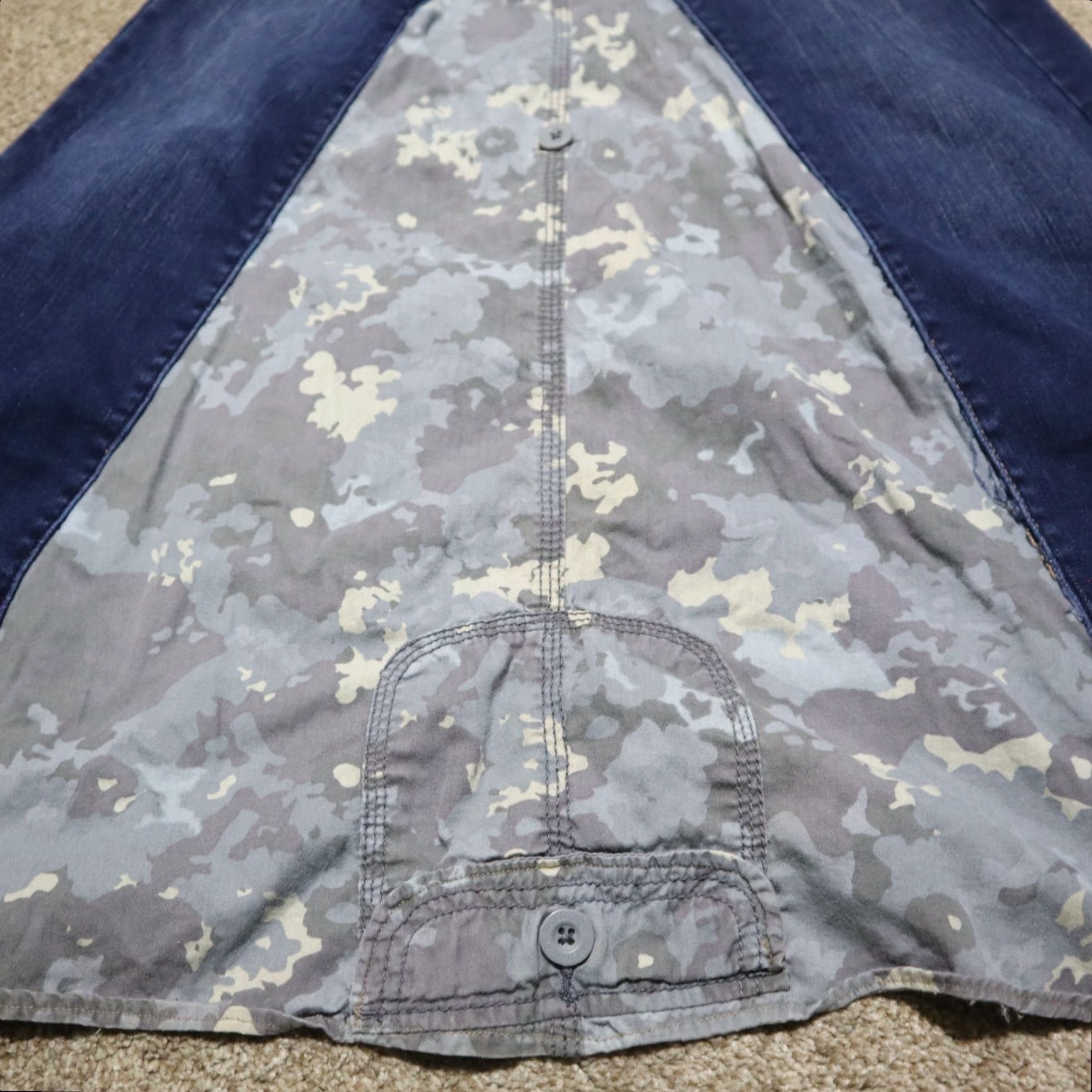 American Eagle Outfitters VINTAGE American Eagle Outfitters Skirt Jeans Regular Blue Denim Stretch Boot Cut Women's 6 Size 28" / US 6 / IT 42 - 2 Thumbnail