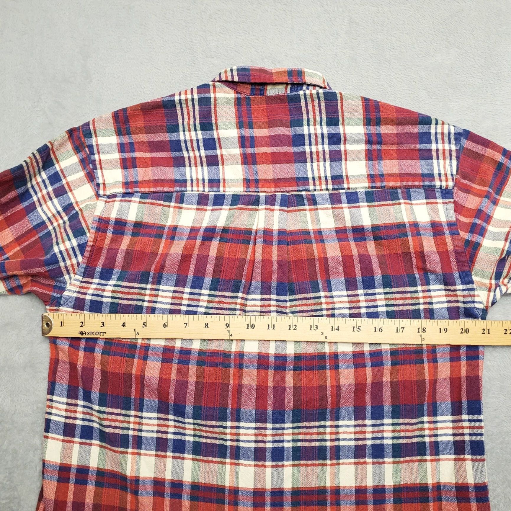 Vintage VINTAGE Willow Bay Shirt Mens M Red Plaid 100% Cotton Twill Casual Button-Up Long Sleeve Collared Size US M / EU 48-50 / 2 - 5 Thumbnail