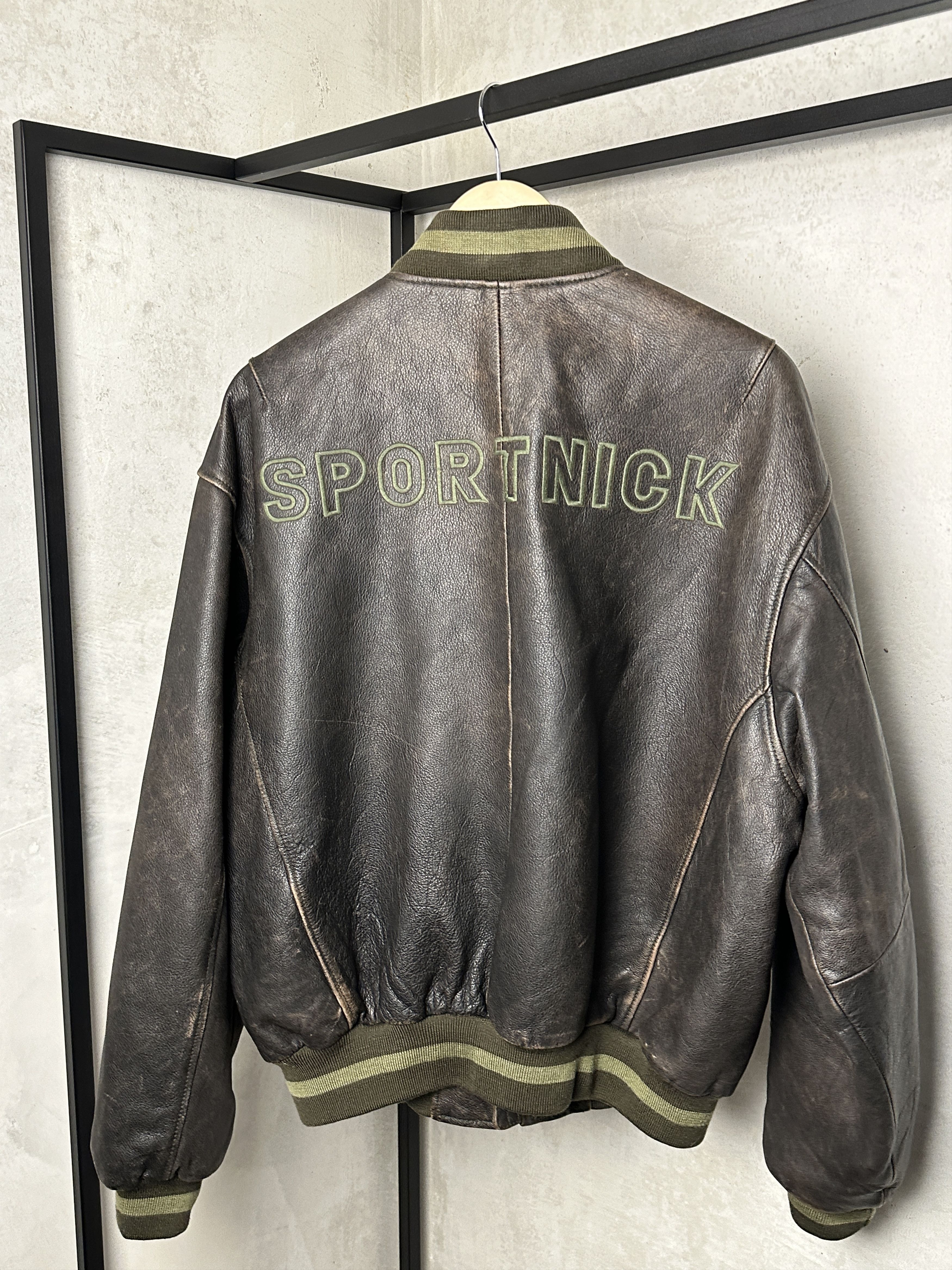 Genuine Leather Genuine Leather Brown Bomber Jacket Size US XL / EU 56 / 4 - 9 Thumbnail