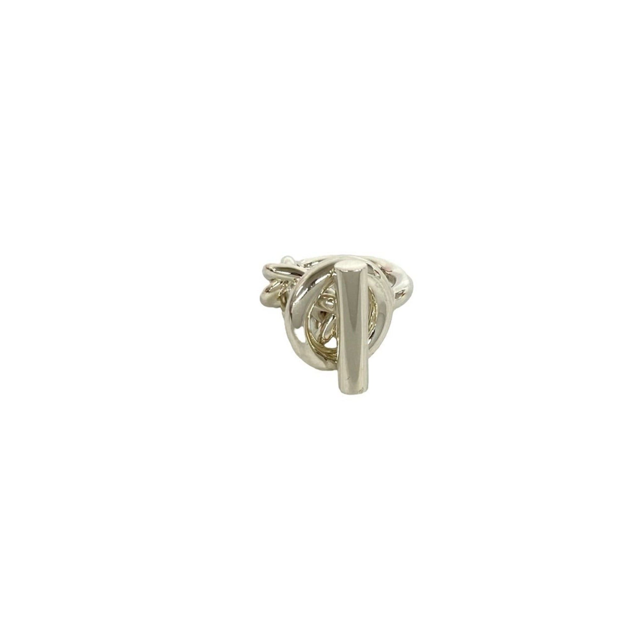 Hermes HERMES Croisette Sterling Silver 925 Ring, Women's Accessory, Silver, 38062 Size ONE SIZE - 1 Thumbnail