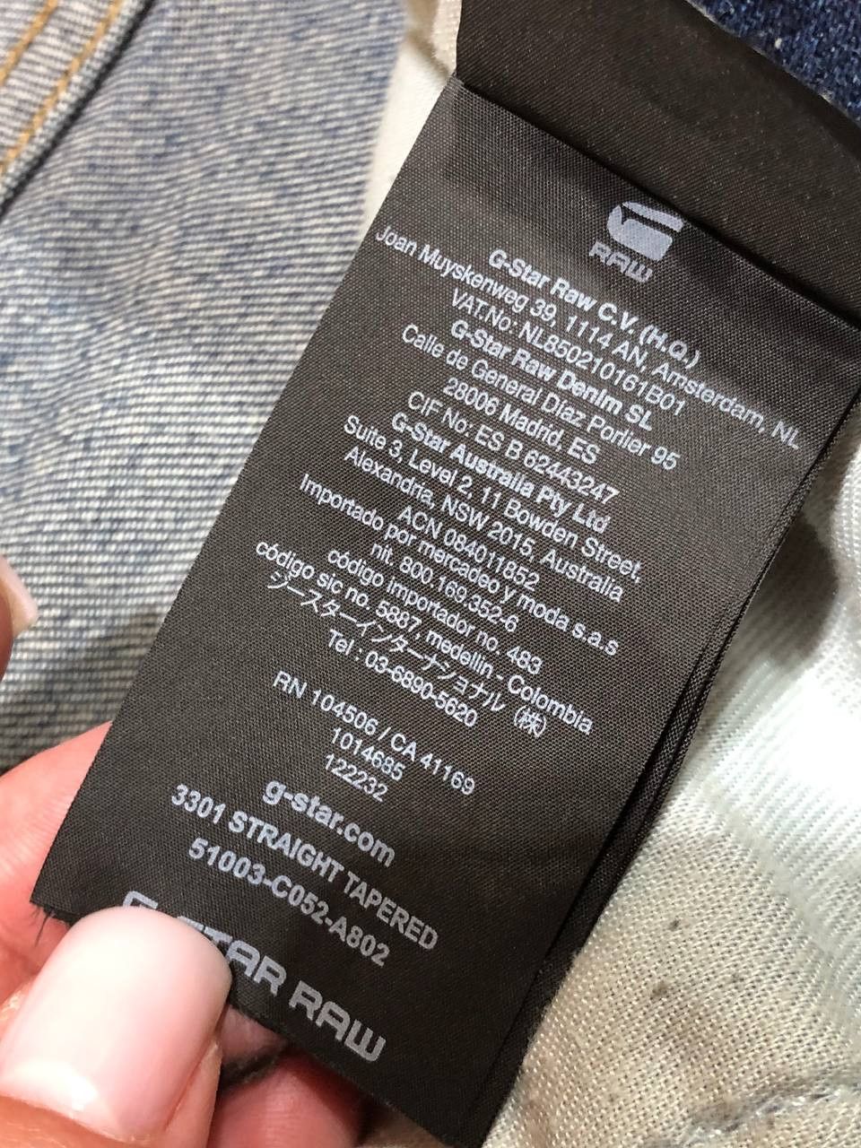 G-Star Vintage G-Star Raw 3301 Straight Tapered Denim Jeans Size 30 Size US 30 / EU 46 - 4 Thumbnail