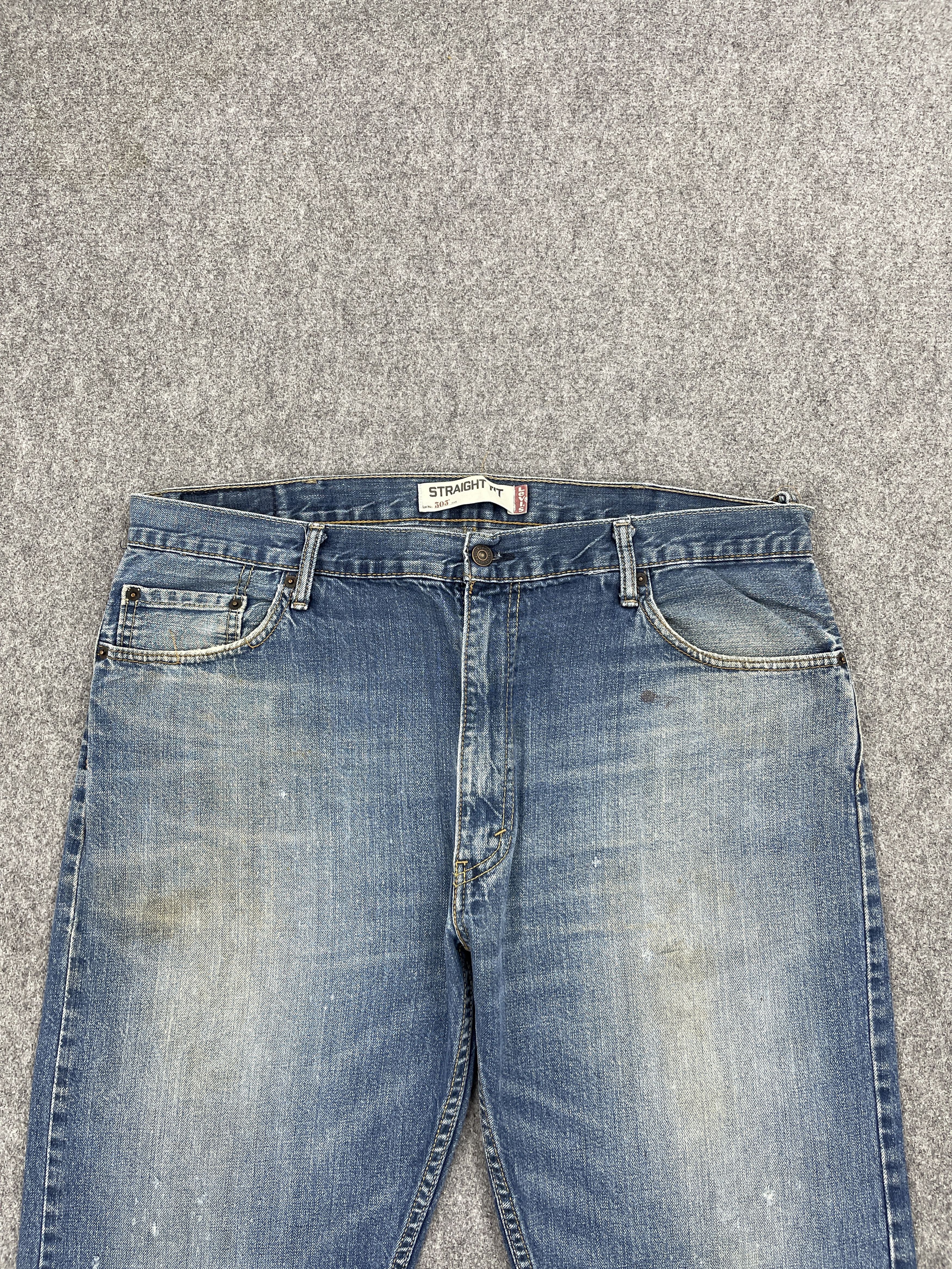 Levi's Vintage Sun Faded Straight Fit Levis 505 Jeans DP2492 Size US 39 - 2 Thumbnail