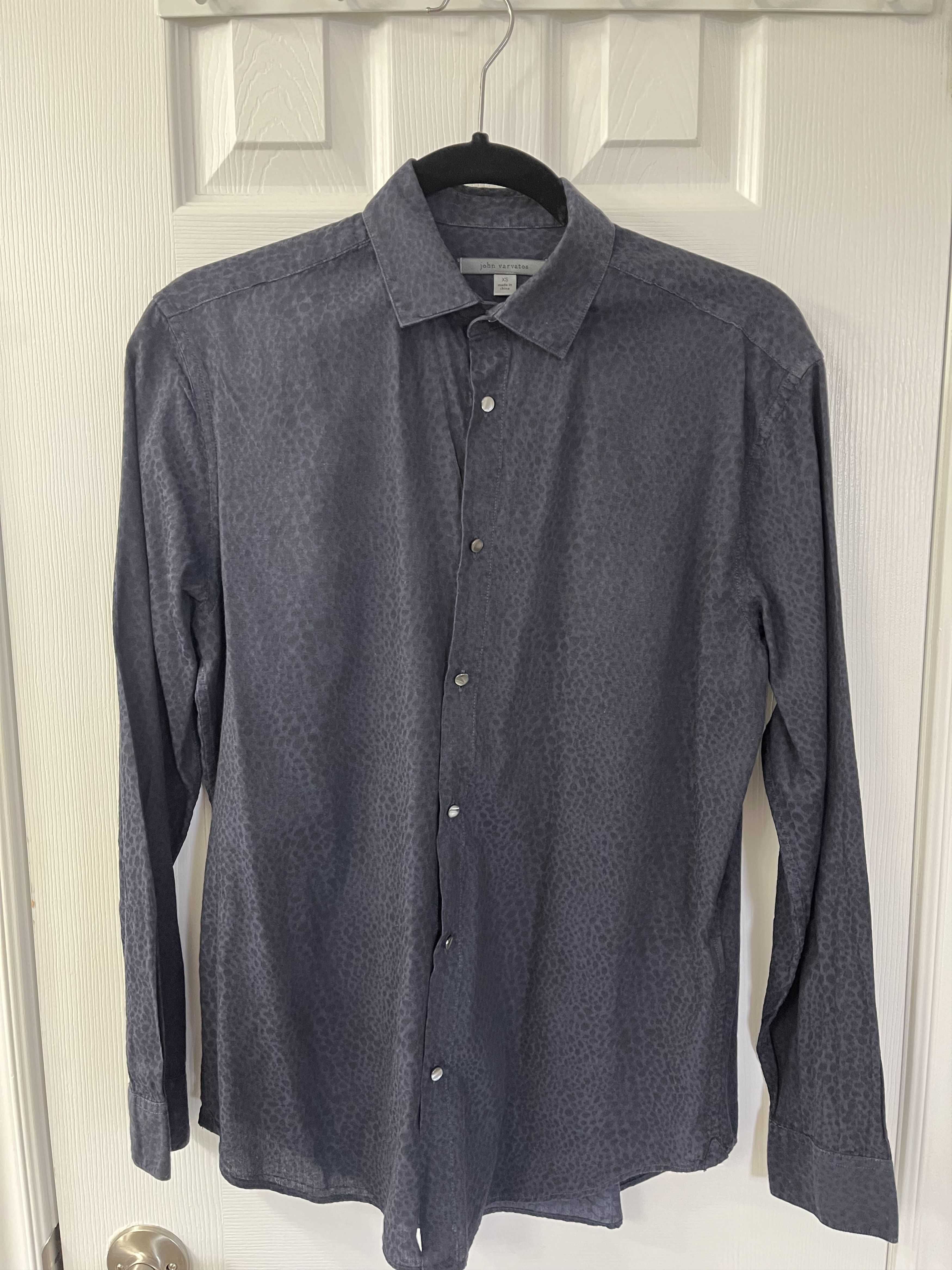 image of John Varvatos Collection - Navy Shirt - Xs, Men's