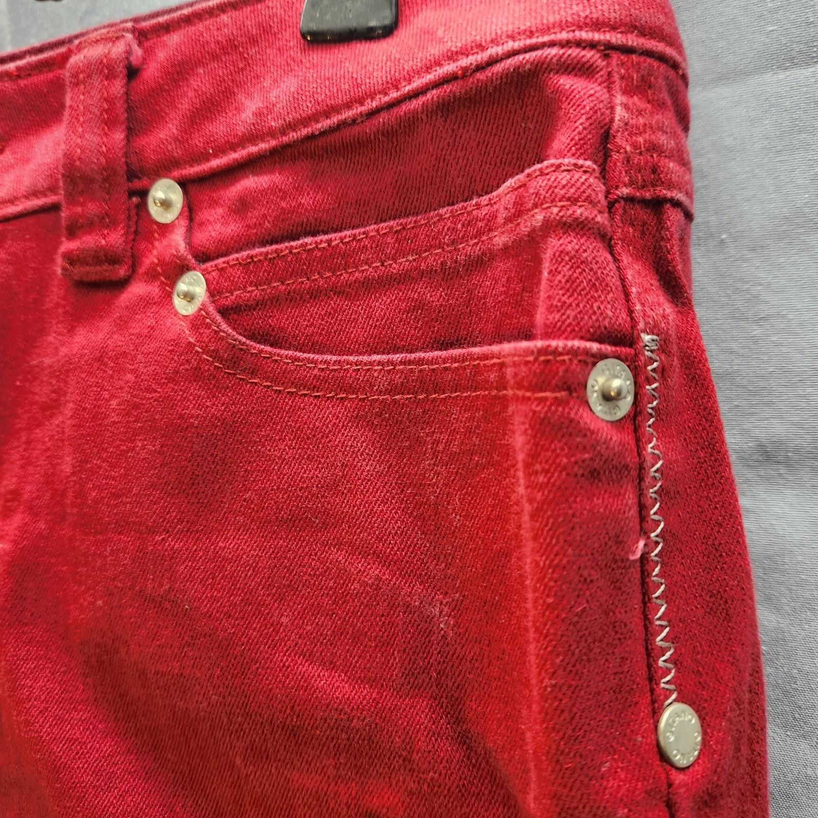 Designer Vintage Red Gitano Jeans Size 12 Size 34" / US 12 / IT 48 - 5 Thumbnail