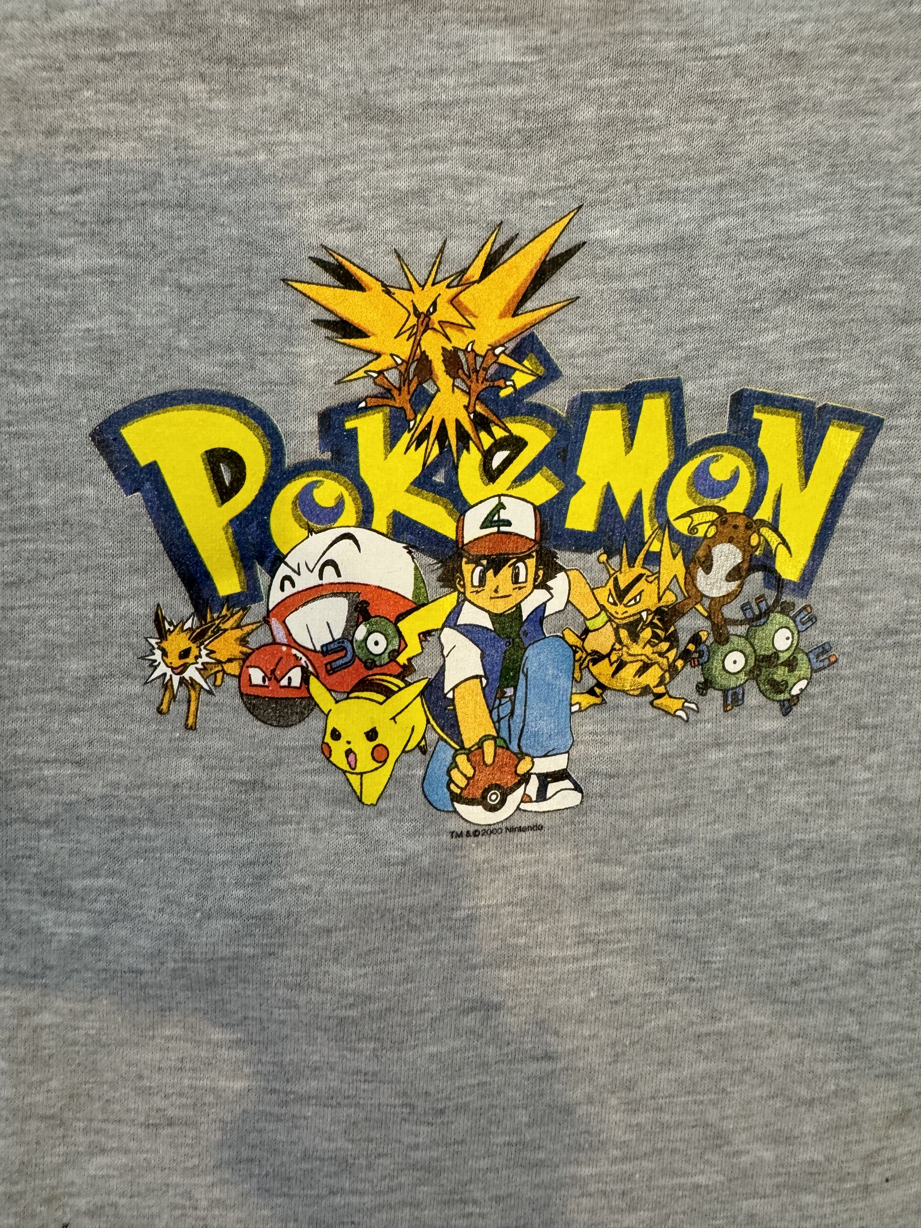 Nintendo Vintage 2000 Pokemon Official Promo Long Sleeve Size US M / EU 48-50 / 2 - 3 Thumbnail