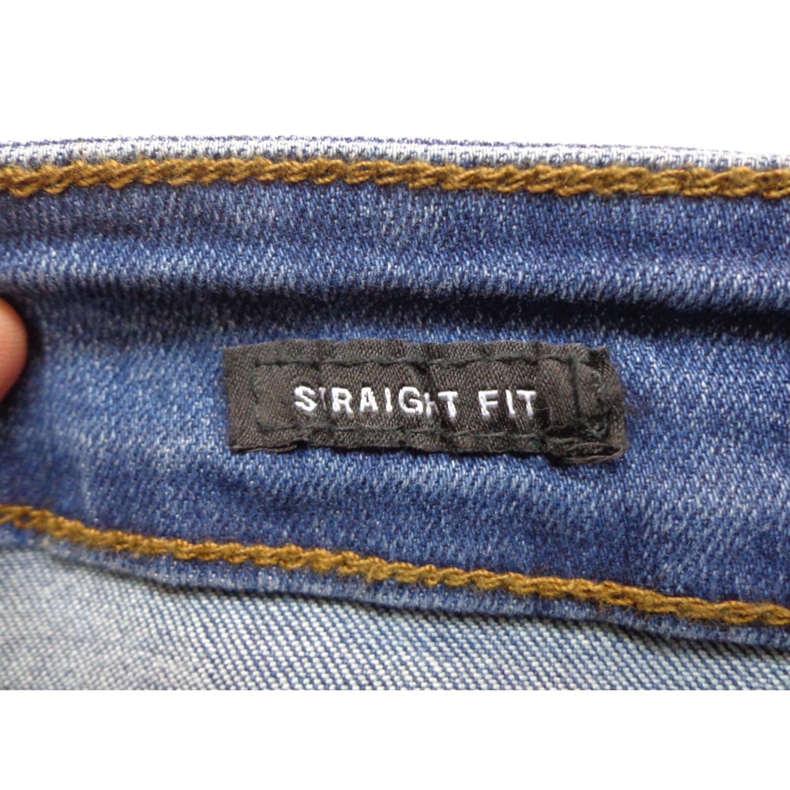 Kenneth Cole Kenneth Cole Jeans Mens 40 x 34 Straight Fit Stretch Denim Blue Regular 2 Way Stretch Denim Casual Travel Size US 40 / EU 56 - 3 Thumbnail