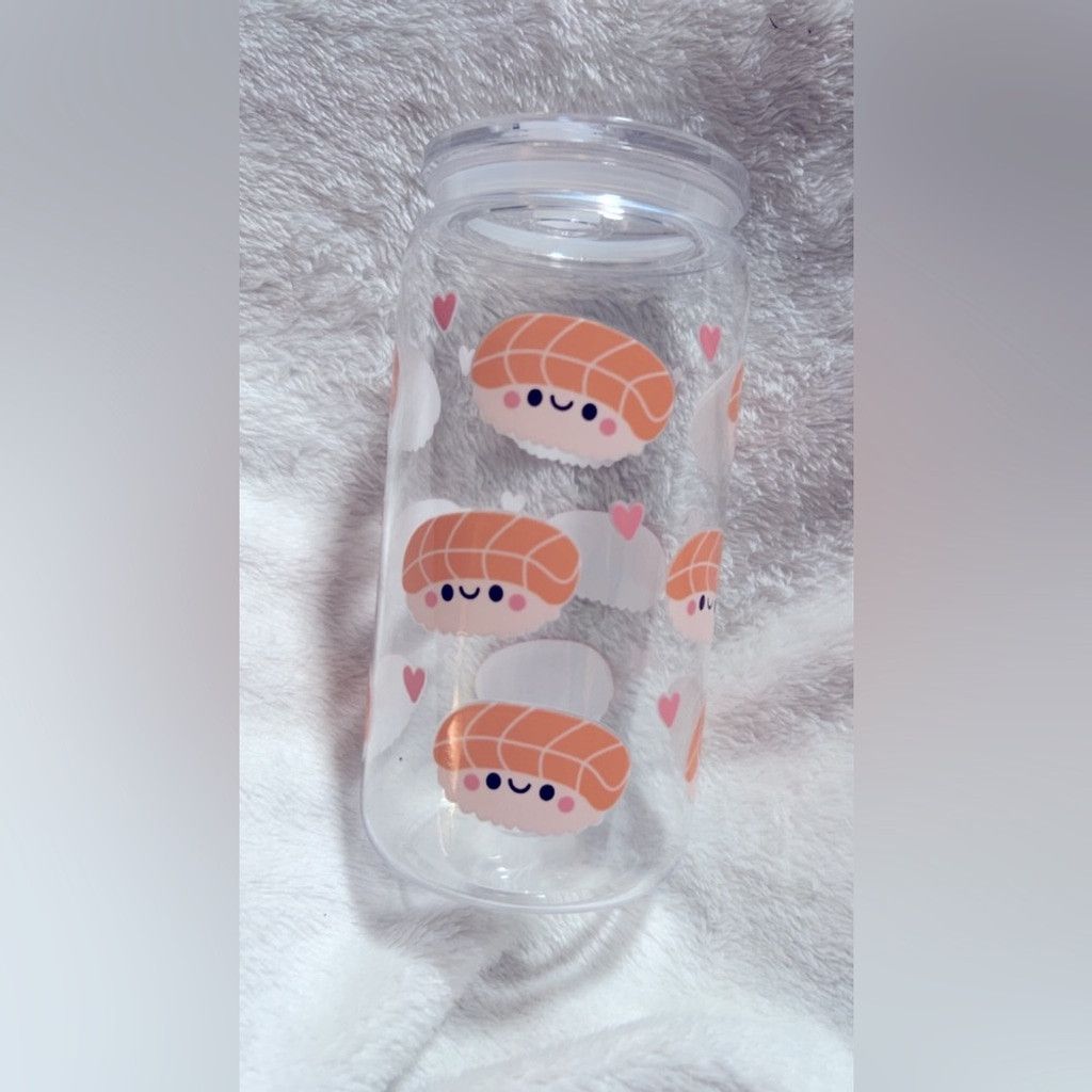 Other Adorable Sushi Print Clear plastic Libby Size ONE SIZE - 1 Thumbnail