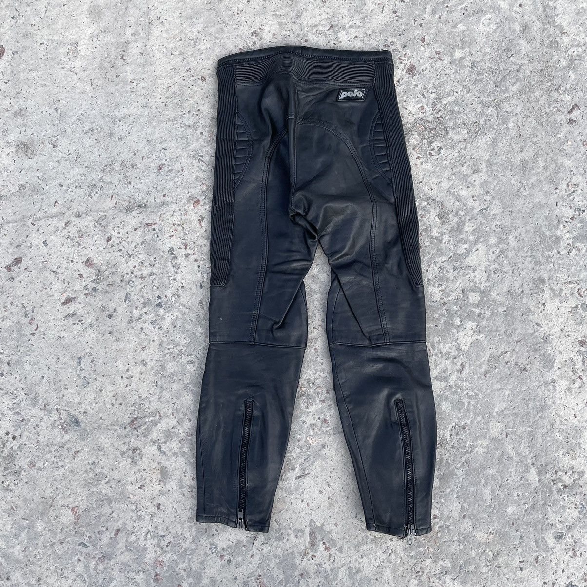 Vintage Vintage Moto Leather Pants 29 Size USA Y2K 90s Size US 29 - 2 Thumbnail