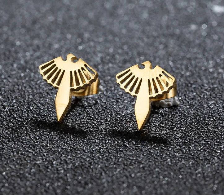Jewelry Phoenix Mini Stud Earrings Charm Earring Gift Size ONE SIZE - 1 Preview