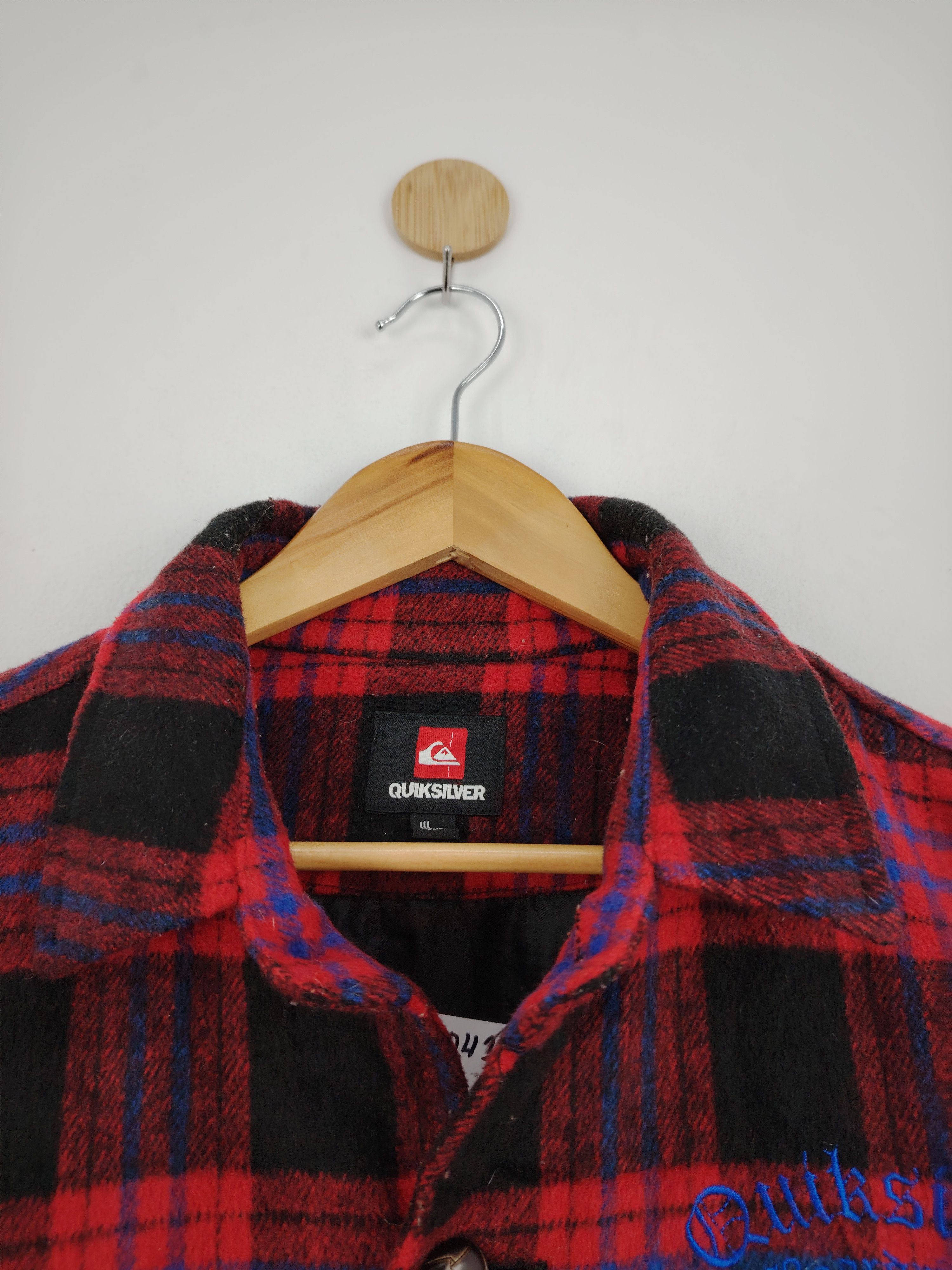 Quiksilver Vintage Quiksilver Shadowplaid Flannel Jacket MJ0043 Size US L / EU 52-54 / 3 - 10 Thumbnail
