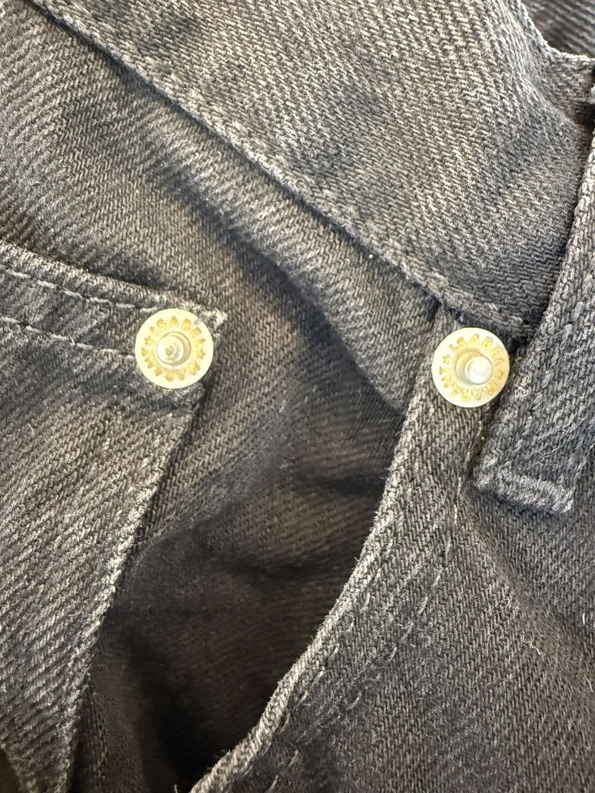Isabel Marant Isabel Marant Washed Black Denim — Tapered Leg — 31 Size US 31 - 4 Thumbnail