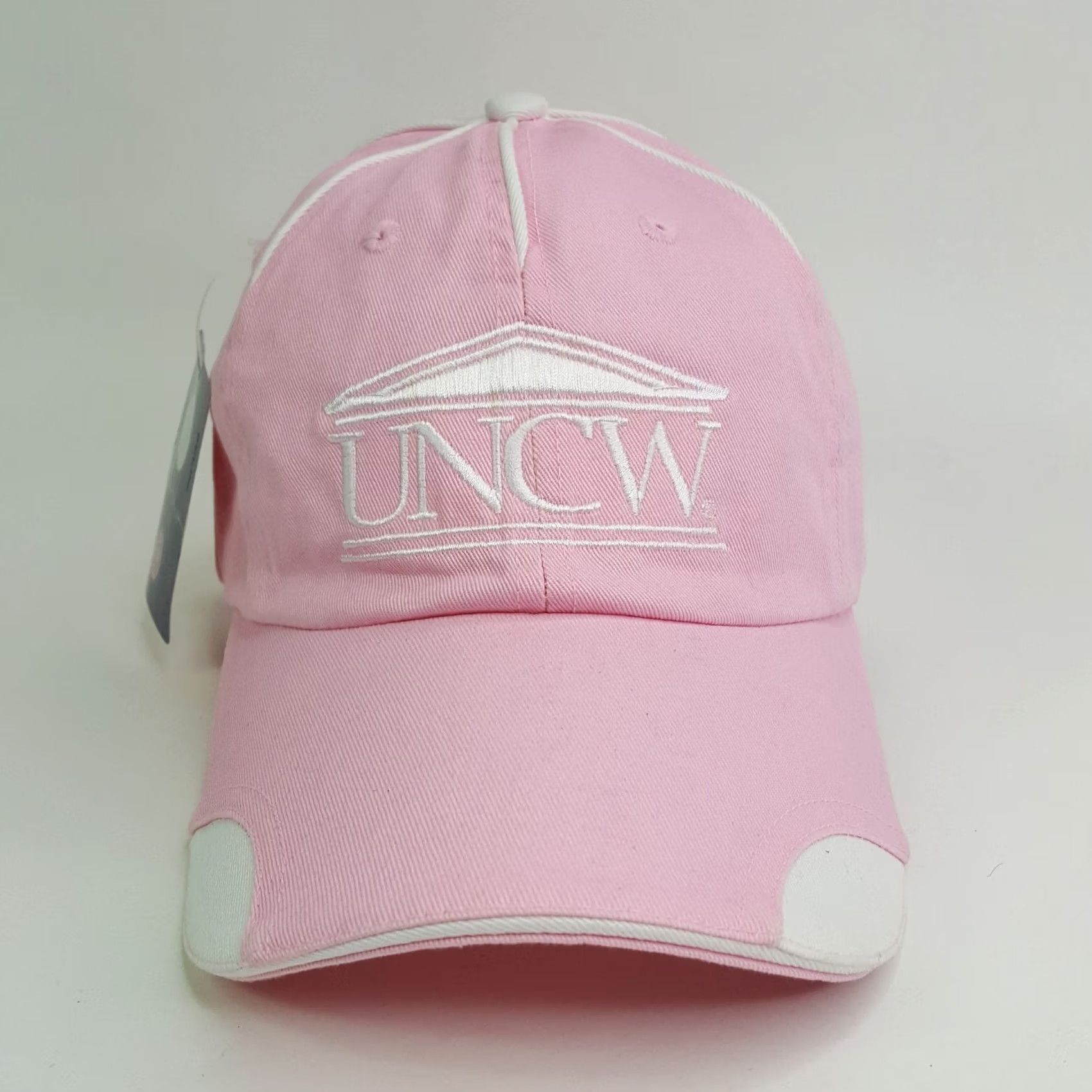 Pinko VINTAGE UNCW University Of Wilmington Women's Pink Adjustable Hat Baseball Cap College Hat Womens Pink Uncw University 90s Retro Size ONE SIZE - 3 Thumbnail