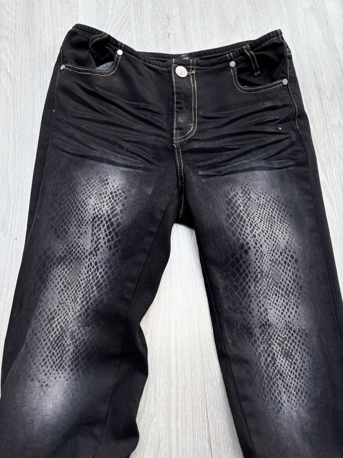 Japanese Brand YUSE lace up flare jeans Size US 26 / EU 42 - 2 Thumbnail