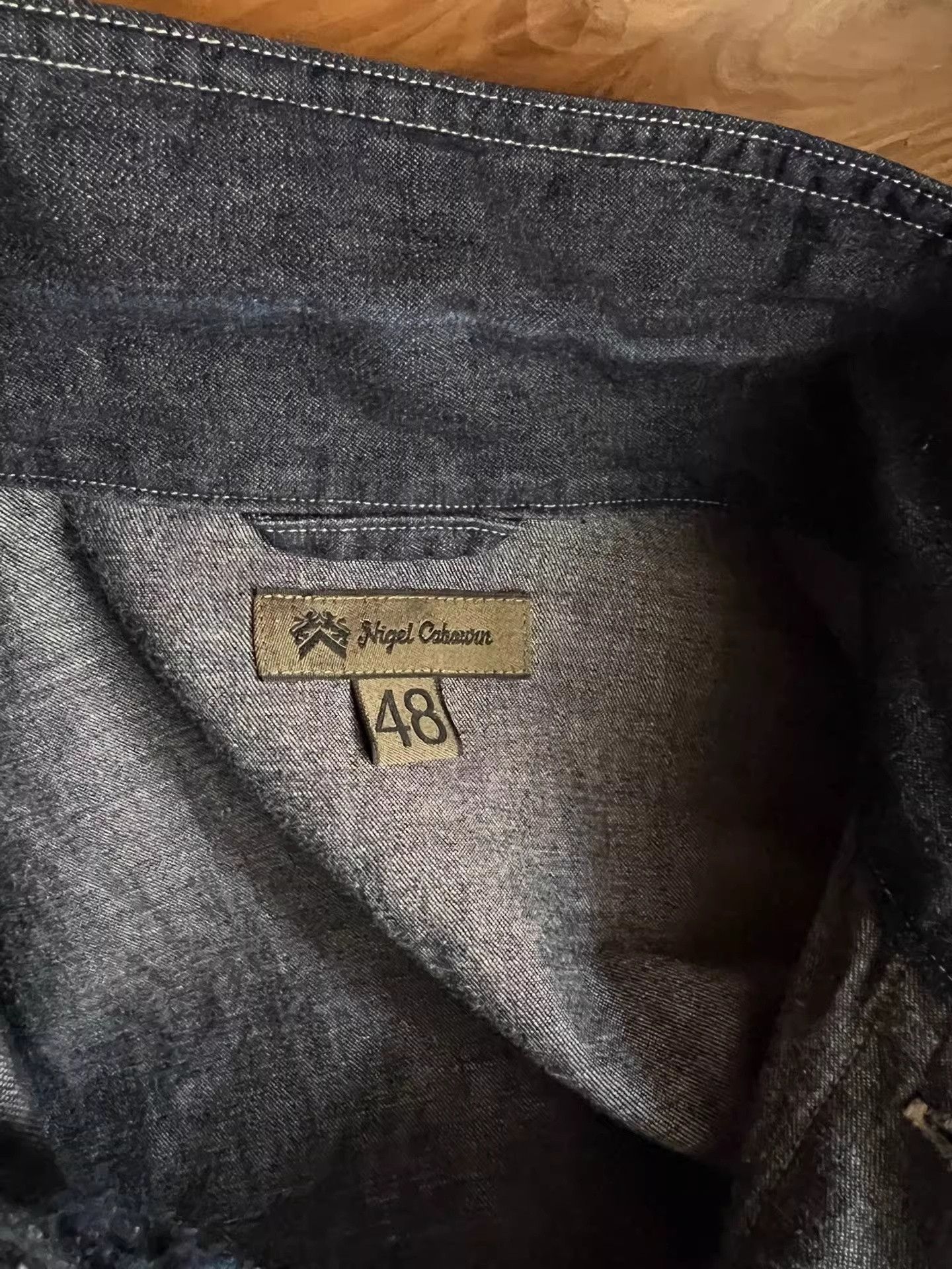 Nigel Cabourn Nigel Cabourn Indigo Patchwork Work Shirt Size US M / EU 48-50 / 2 - 8 Thumbnail