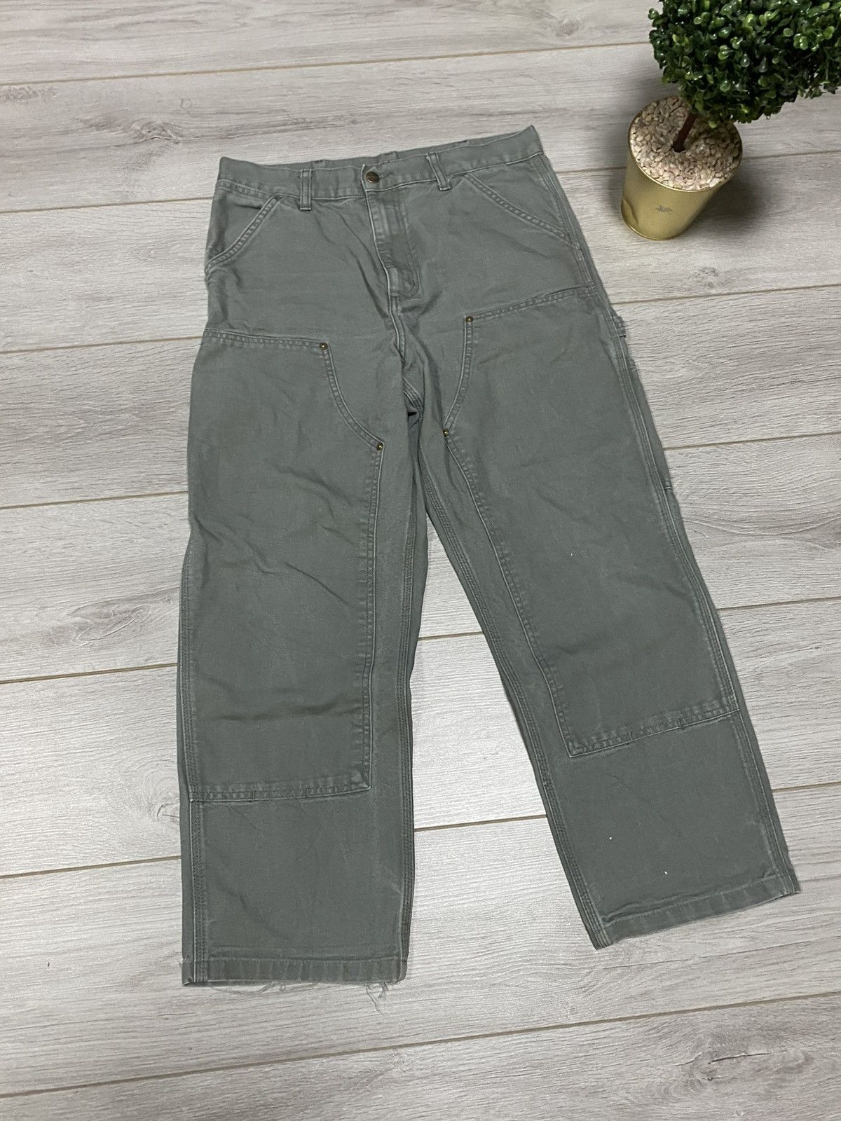 Carhartt Carhartt USA vintage double knee distressed cargo pants Size US 31 - 4 Thumbnail