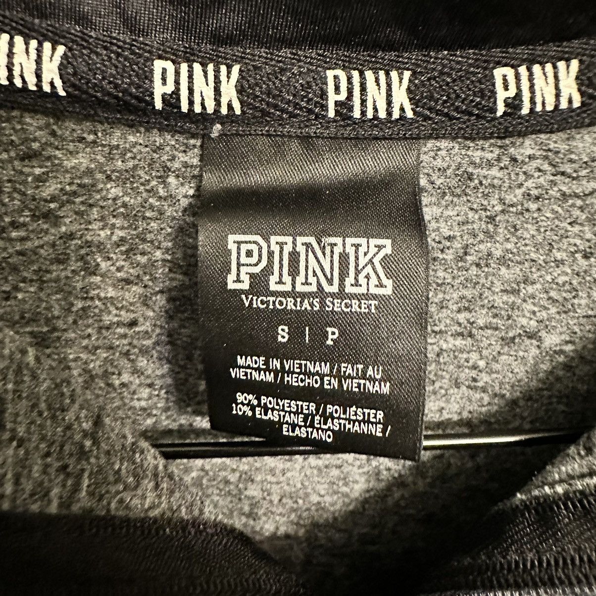 Victoria's Secret Gray Victoria’s Secret Pink Quarter Zip Jacket Size S / US 4 / IT 40 - 3 Thumbnail