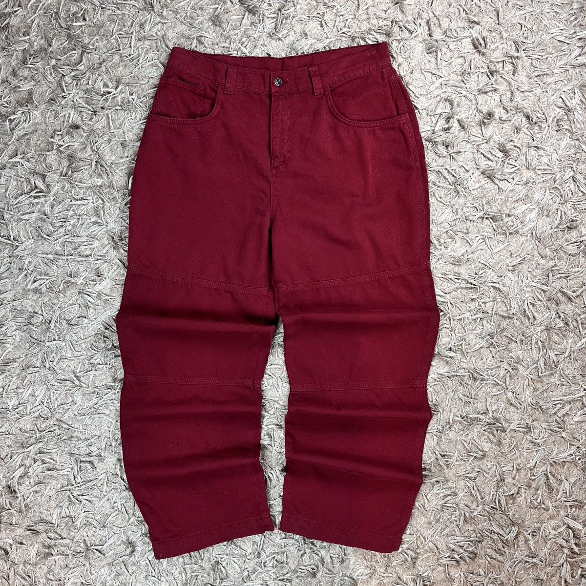 Kickers Vintage Red Pants Kickers Cargo Rap Y2k Skate Affliction Size US 32 / EU 48 - 2 Thumbnail