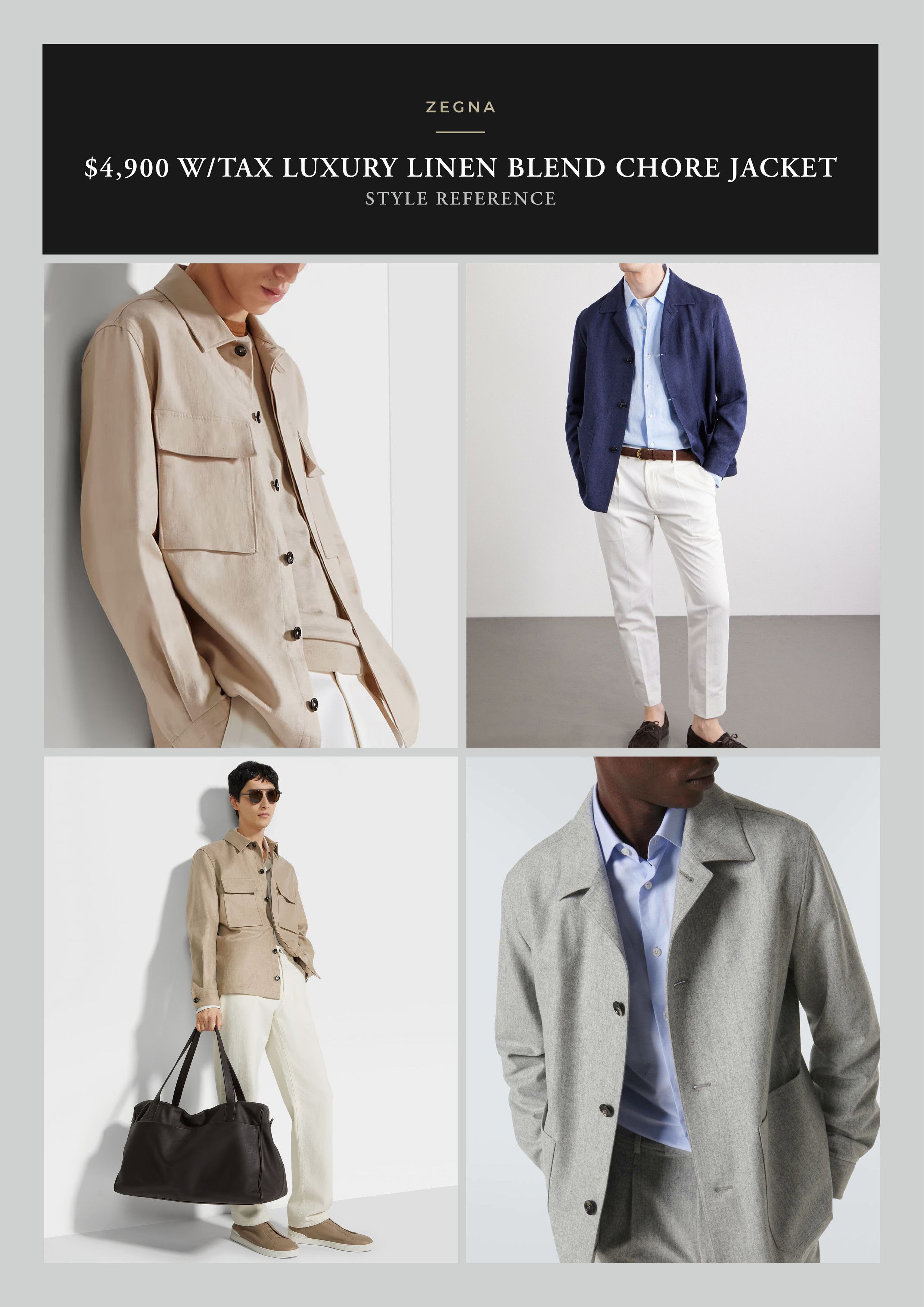 Ermenegildo Zegna Best Dressed $4,900 w/tax Rare ZEGNA Elevated Chore Jacket Size US L / EU 52-54 / 3 - 5 Thumbnail