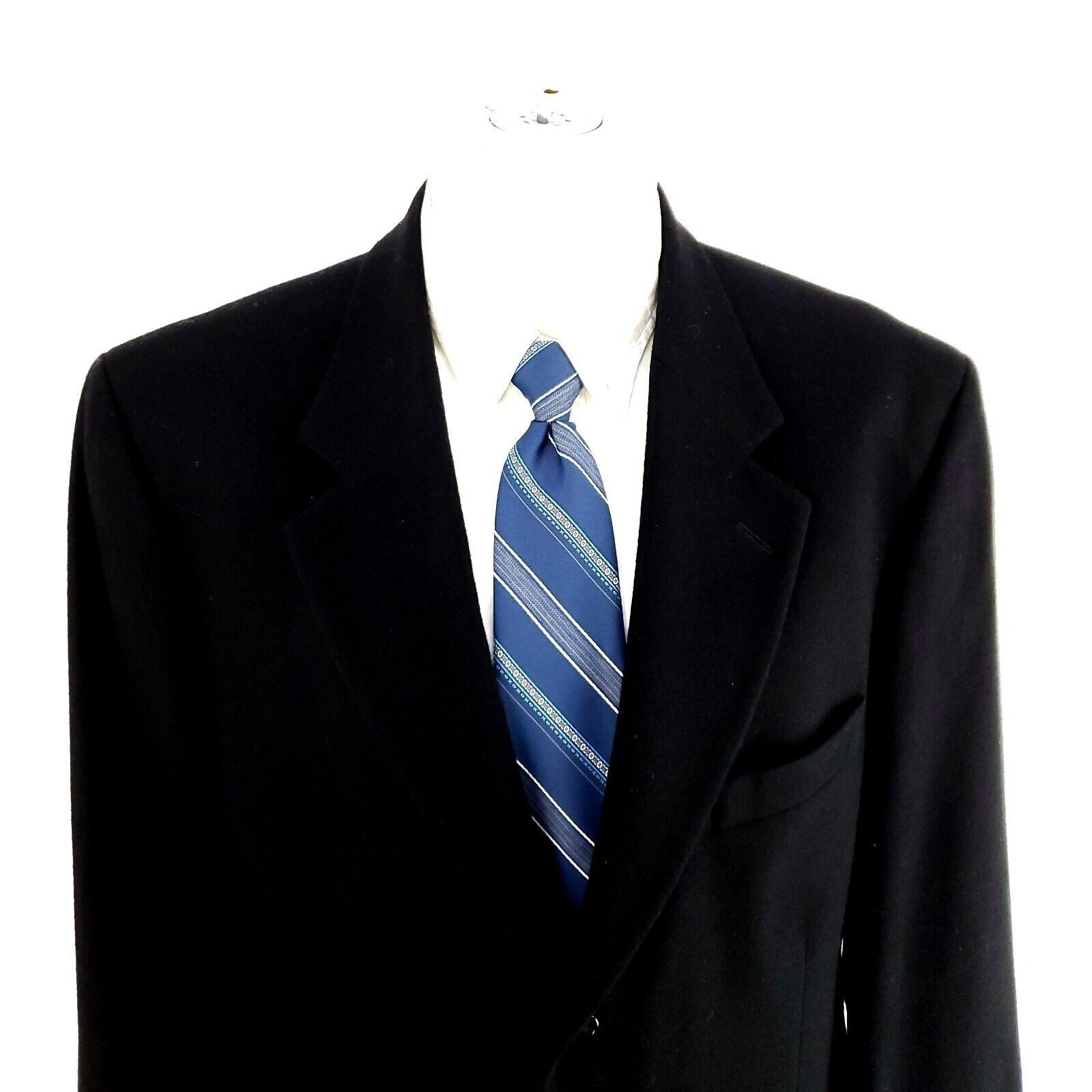 Oscar De La Renta Oscar De La Renta Virgin Wool Nylon Cashmere 3 Button Sport Size 44R - 1 Thumbnail
