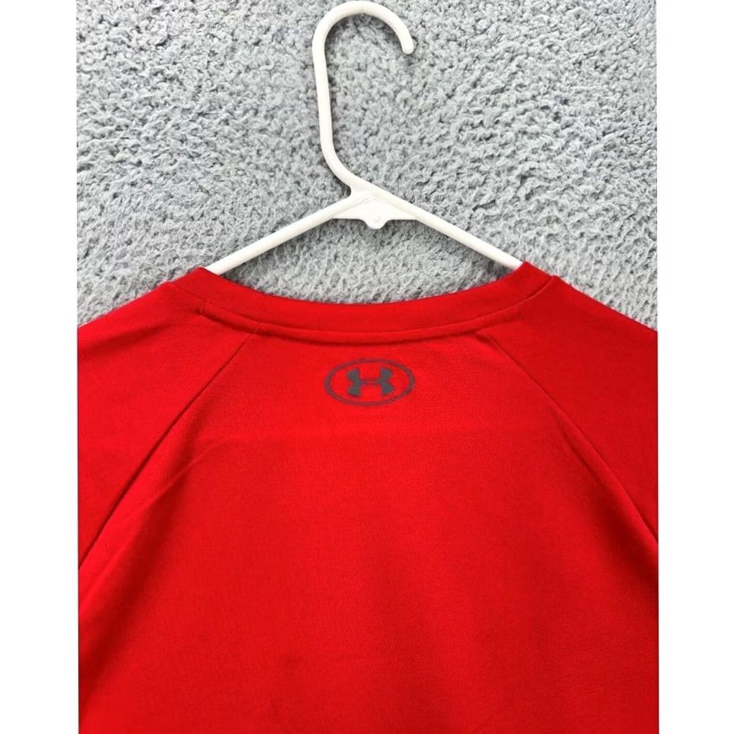 Under Armour Under Armour Shirt Mens XL Red The Tech Tee Logo Athletic Short Sleeve Shirt Mens Extra Large Red The Tech Tee Logo Athletic Short Sleeve Size US XL / EU 56 / 4 - 5 Thumbnail