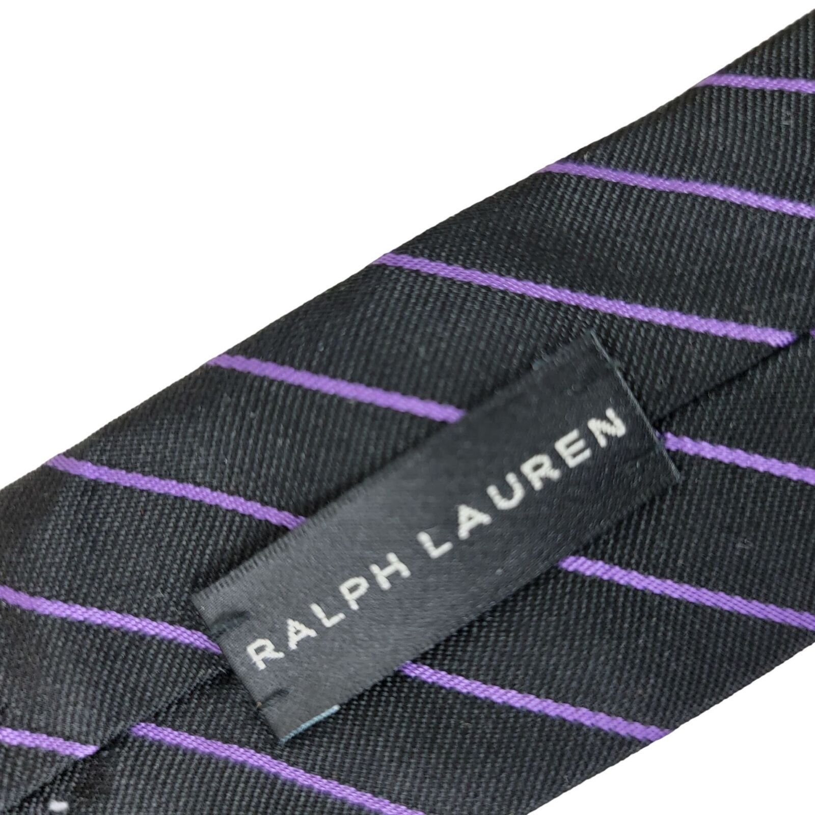 Ralph Lauren Ralph Lauren Purple Label Silk Repp Knit 3" Slim Neck Tie Size ONE SIZE - 7 Thumbnail