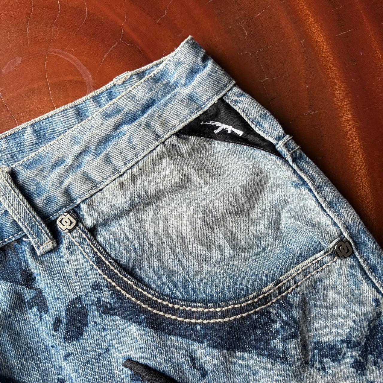 JNCO Y2K Tiger Style Dangerous DNGRS Jorts Pants Size US 44 / EU 60 - 7 Thumbnail