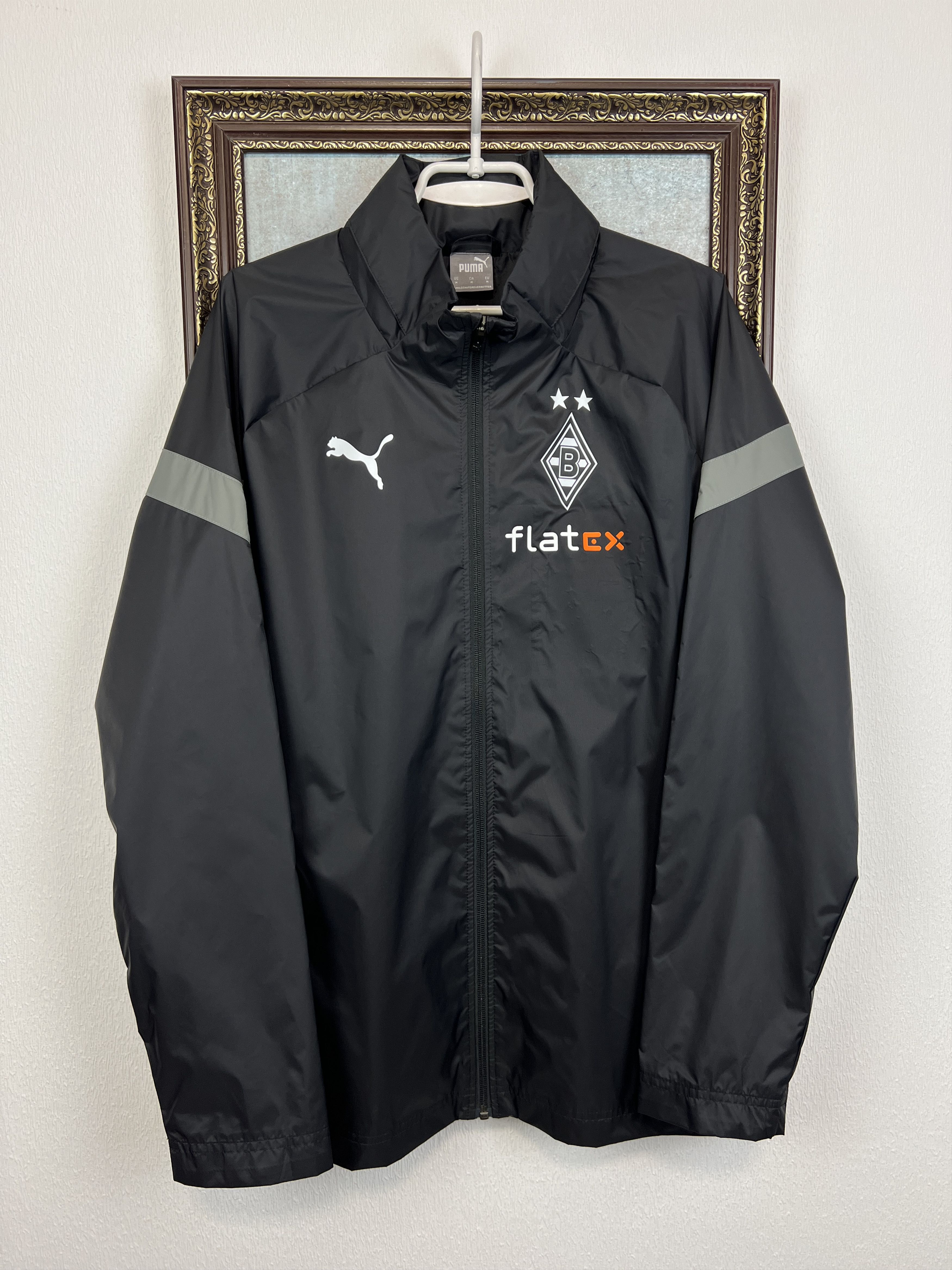 Puma Monchengladbach Football Rain Hooded Jacket Windbreaker Size US M / EU 48-50 / 2 - 1 Thumbnail