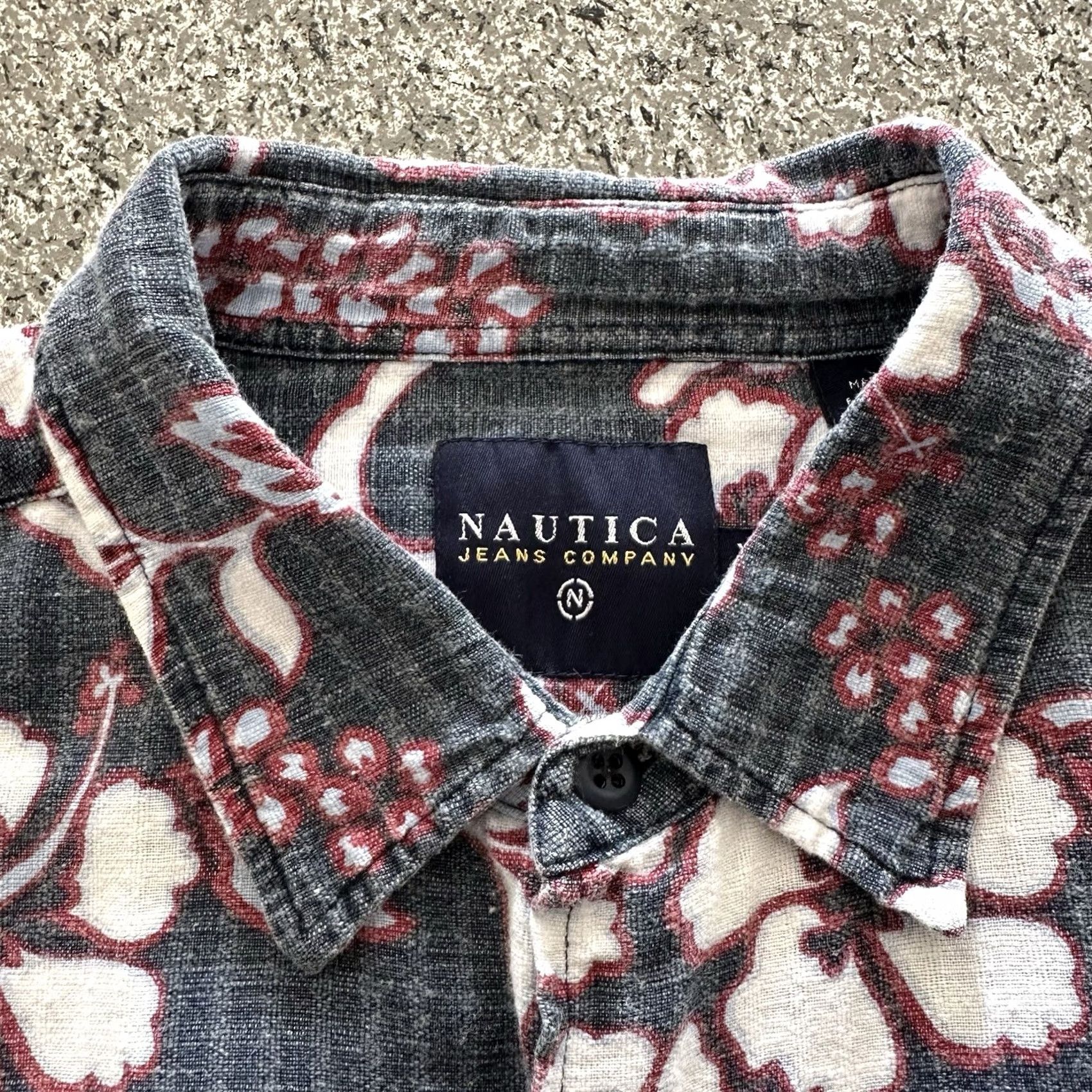 Nautica Nautica Jeans Co Hawaiian Button-Up Shirt Mens XL Vintage 90s Linen Blend Blue Floral Casual Button-Up XS-XL Size US XL / EU 56 / 4 - 3 Thumbnail