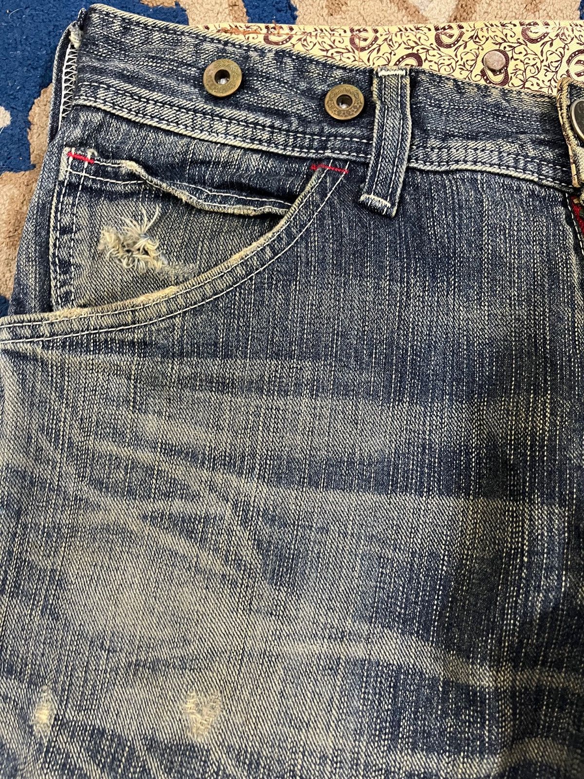 Edwin Vintage Edwin 503 Bluetrip Flare Mudwash Denim Size US 32 / EU 48 - 5 Thumbnail