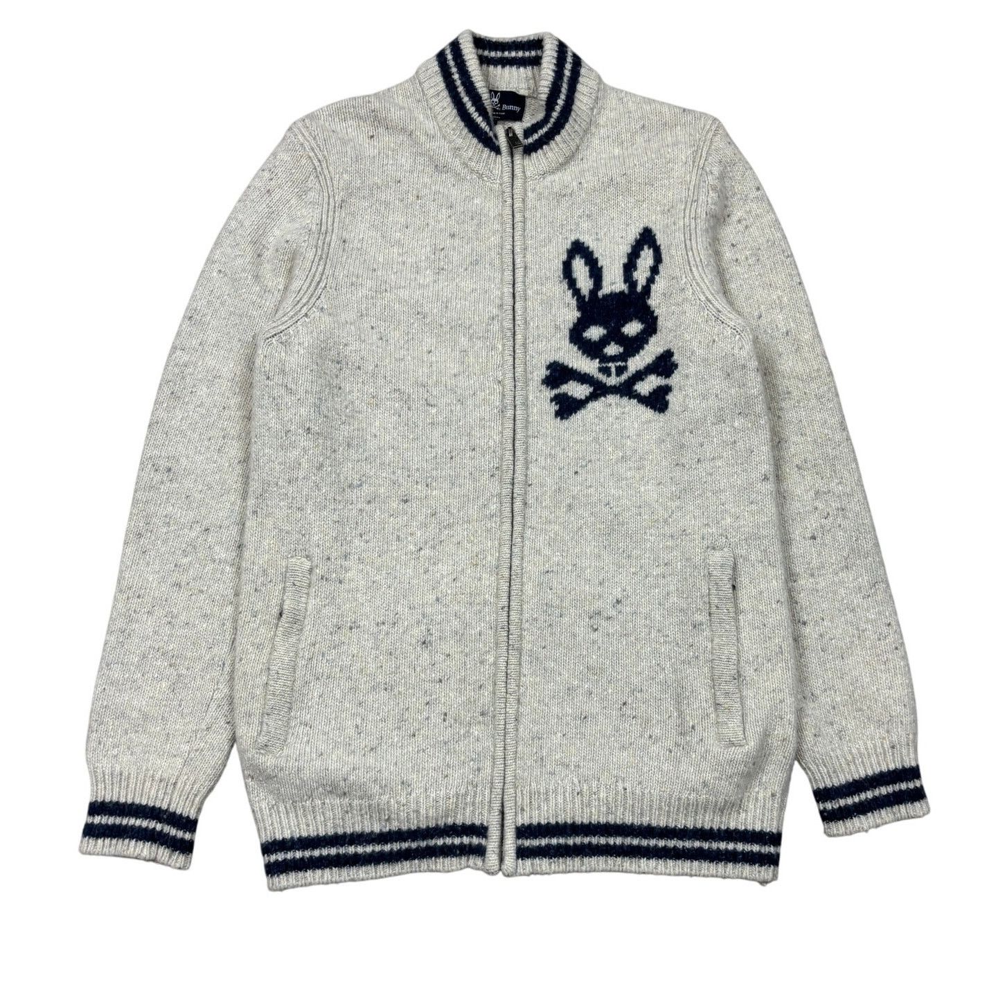 Psycho Bunny Psycho Bunny Bampton Donegal Alpaca Wool Zip Sweater Men's S Size US S / EU 44-46 / 1 - 1 Thumbnail
