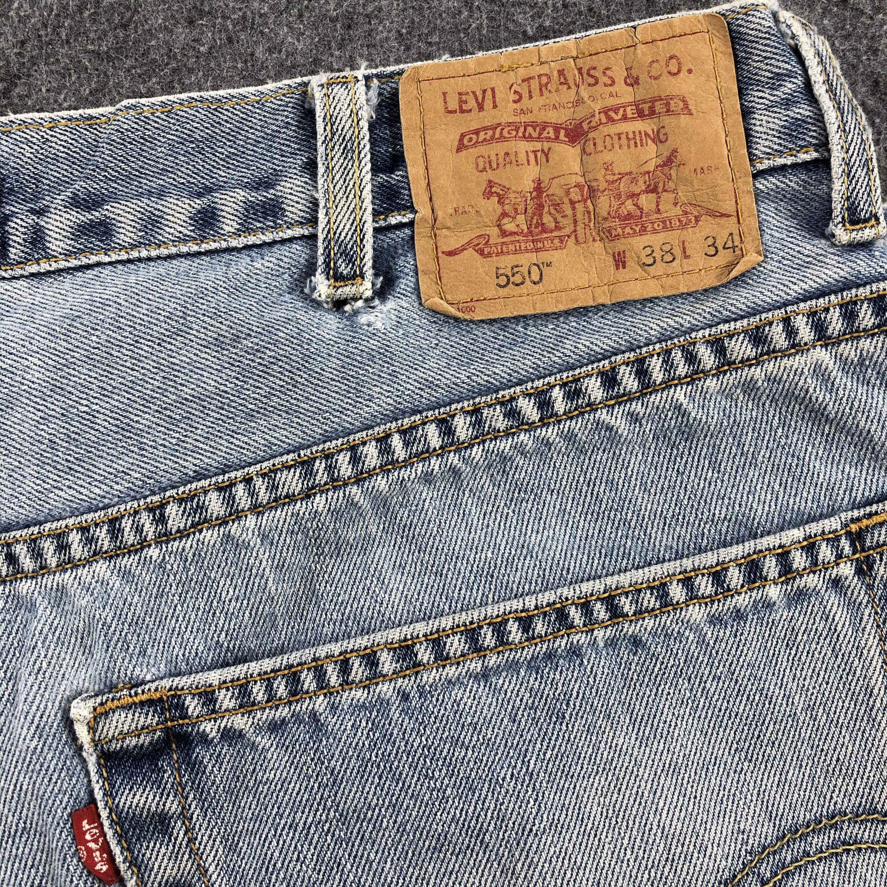 Levi's × Vintage Vintage 90s Light Wash Levis 550 Jeans-JM1849 Size US 38 / EU 54 - 5 Thumbnail
