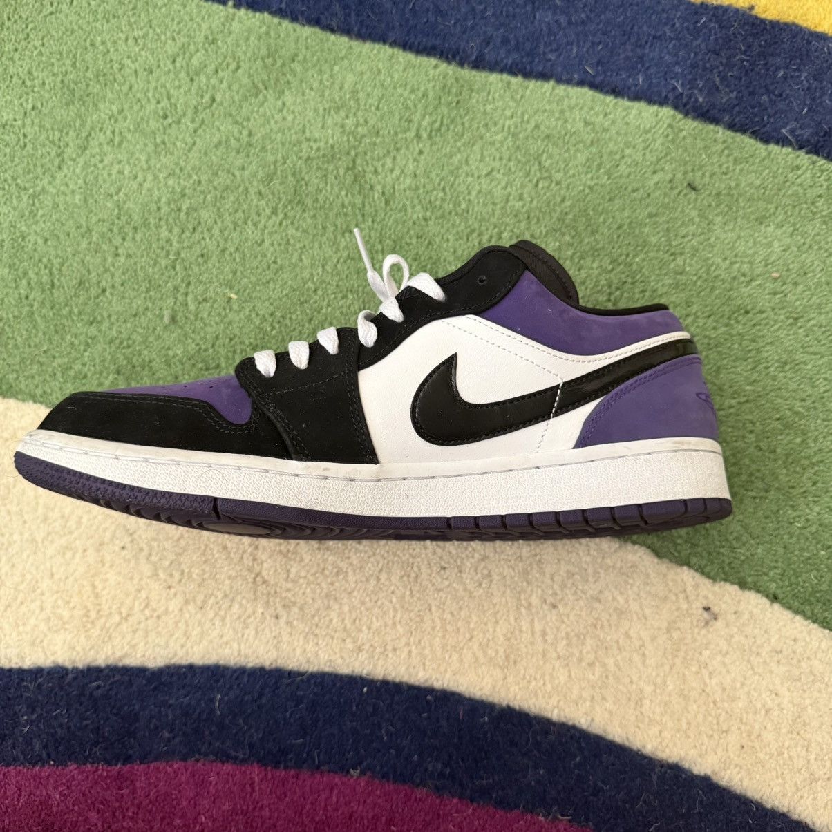 Jordan Brand Jordan 1 Low Court Purple Size US 10 / EU 43 - 7 Thumbnail