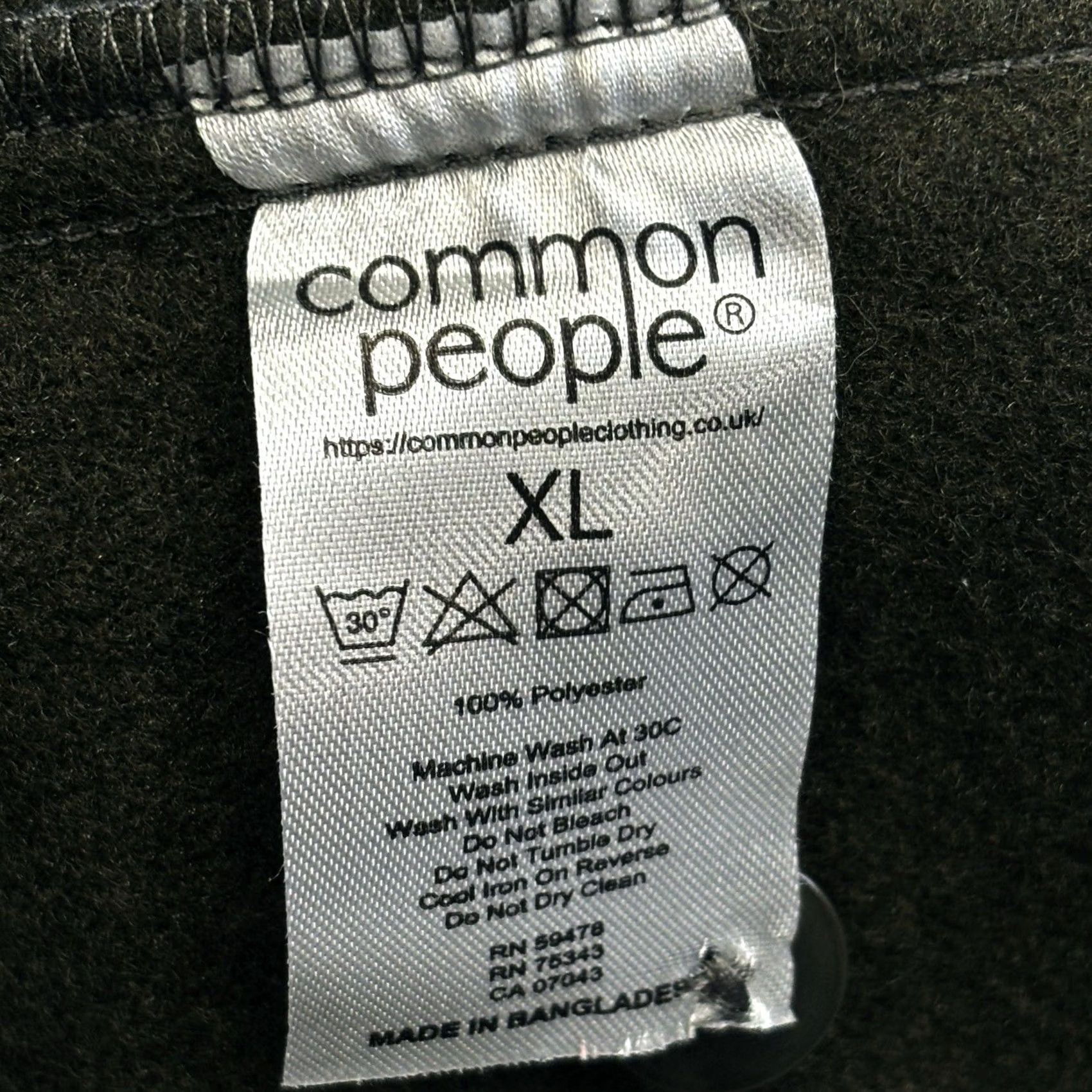 Vintage Common People Fleece Overshirt Shacket XL Mens Dark Khaki Button Up Regular Fit Vintage No Size US XL / EU 56 / 4 - 6 Thumbnail