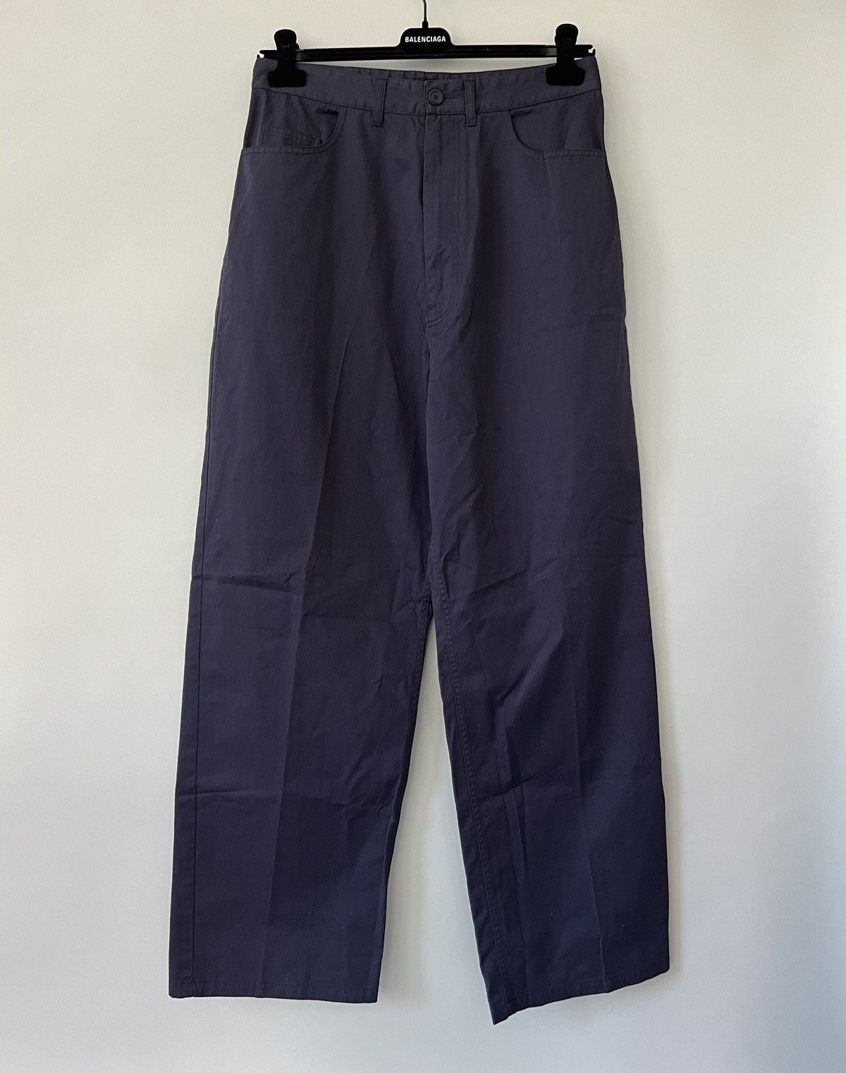 Image of Balenciaga Skater Baggy Trousers in Navy, Men's (Size 34)