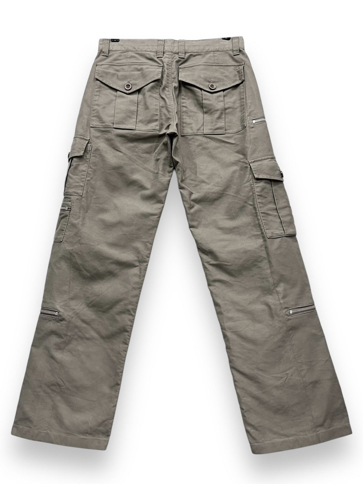 Tornado Mart 🔥FYE 12 Pocket MODERN LOVERS Punk Zippers Cargo Pants Size 29" - 2 Thumbnail
