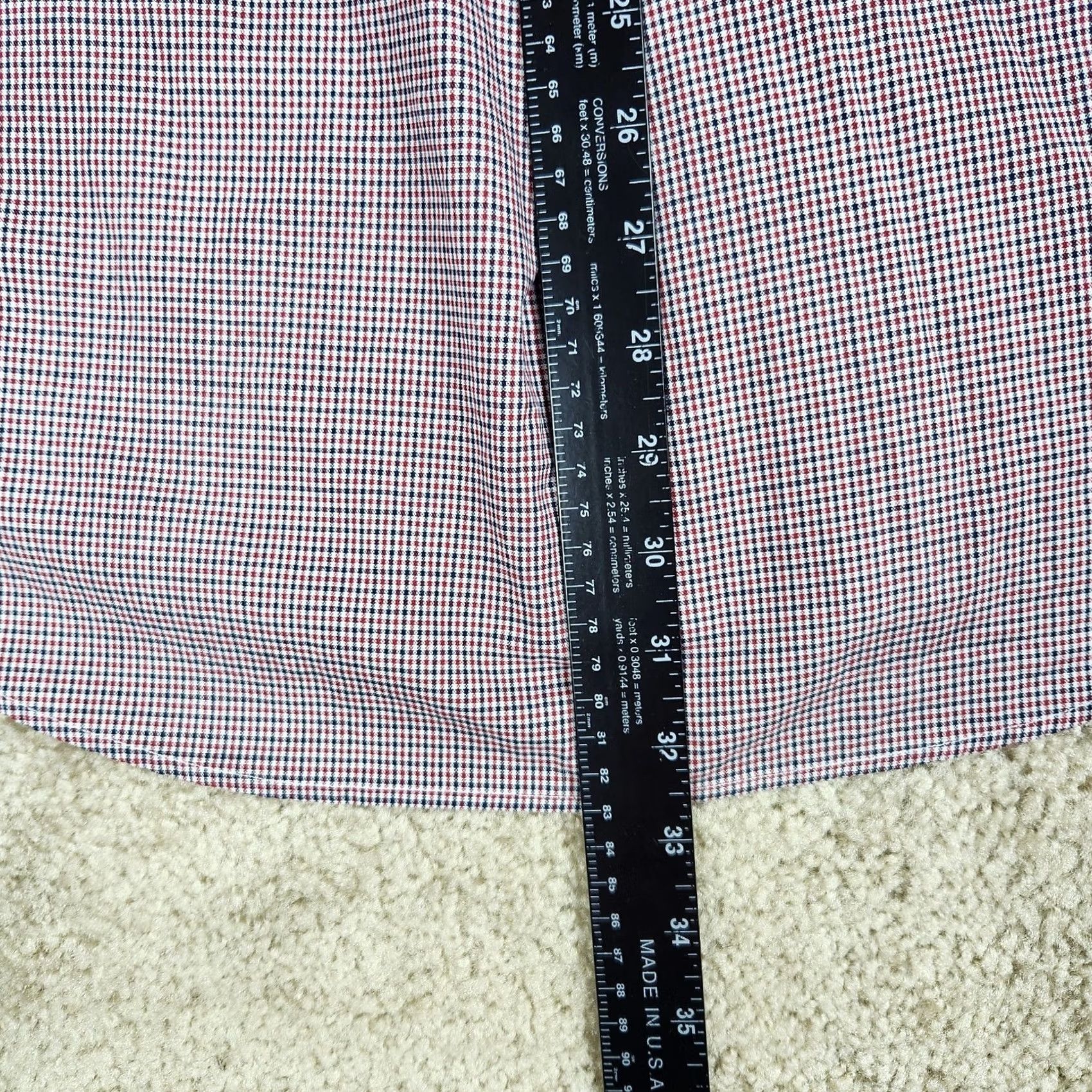 Nautica Nautica Button Front Shirt Mens Large Multicolor Check Short Sleeve Casual Size US L / EU 52-54 / 3 - 7 Thumbnail